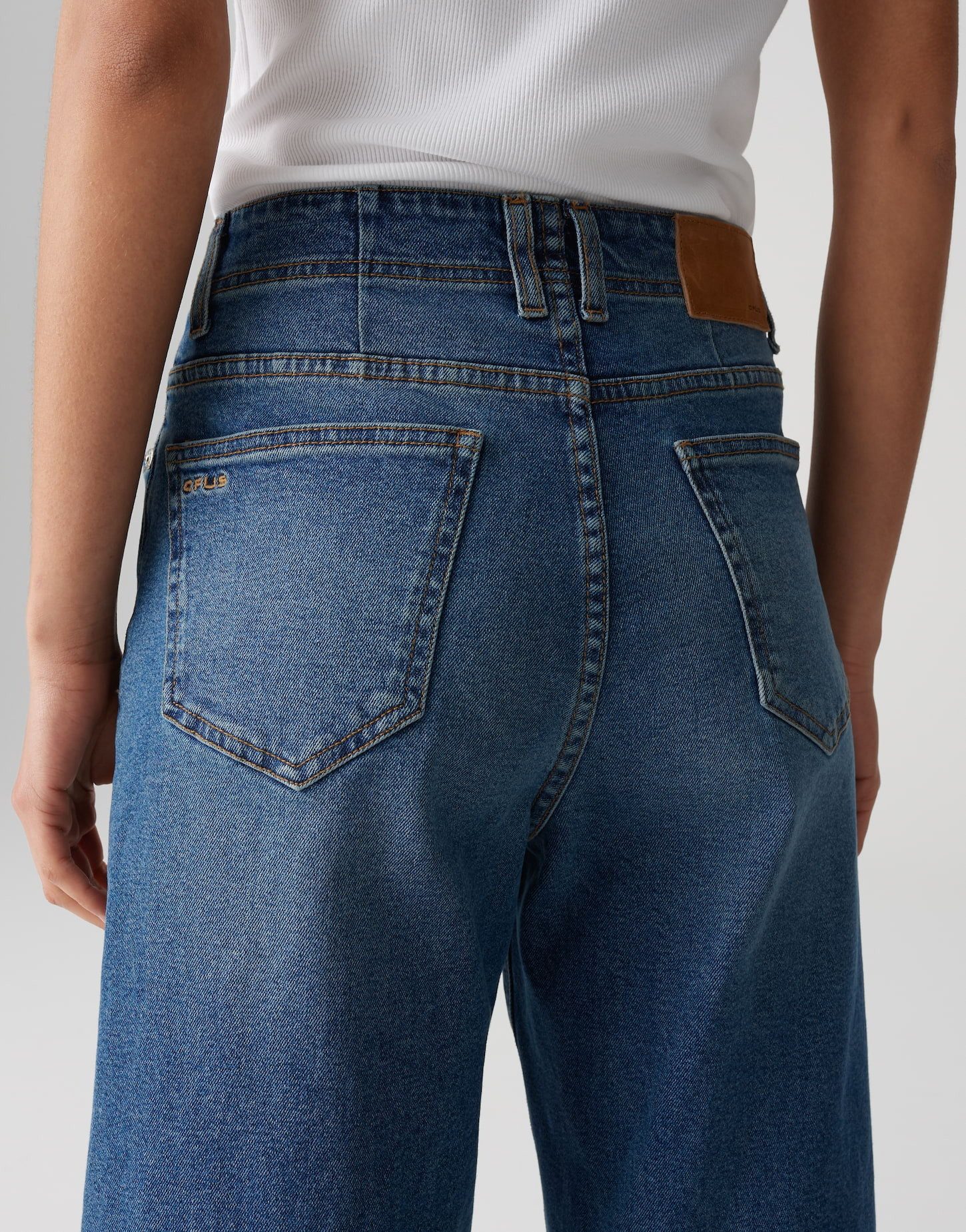 OPUS Weite Jeans LANAH aus Dry Indigo® Mid Rise