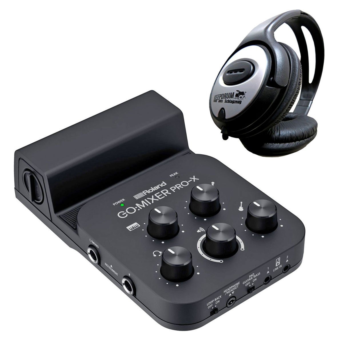 Roland GO Mixer Pro-X Audio-Interface mit Kopfhörer Digitales Aufnahmegerät