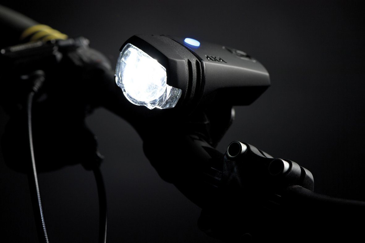 AXA Fahrradbeleuchtung Scheinwerfer + Rücklicht GreenLine 25 Lux