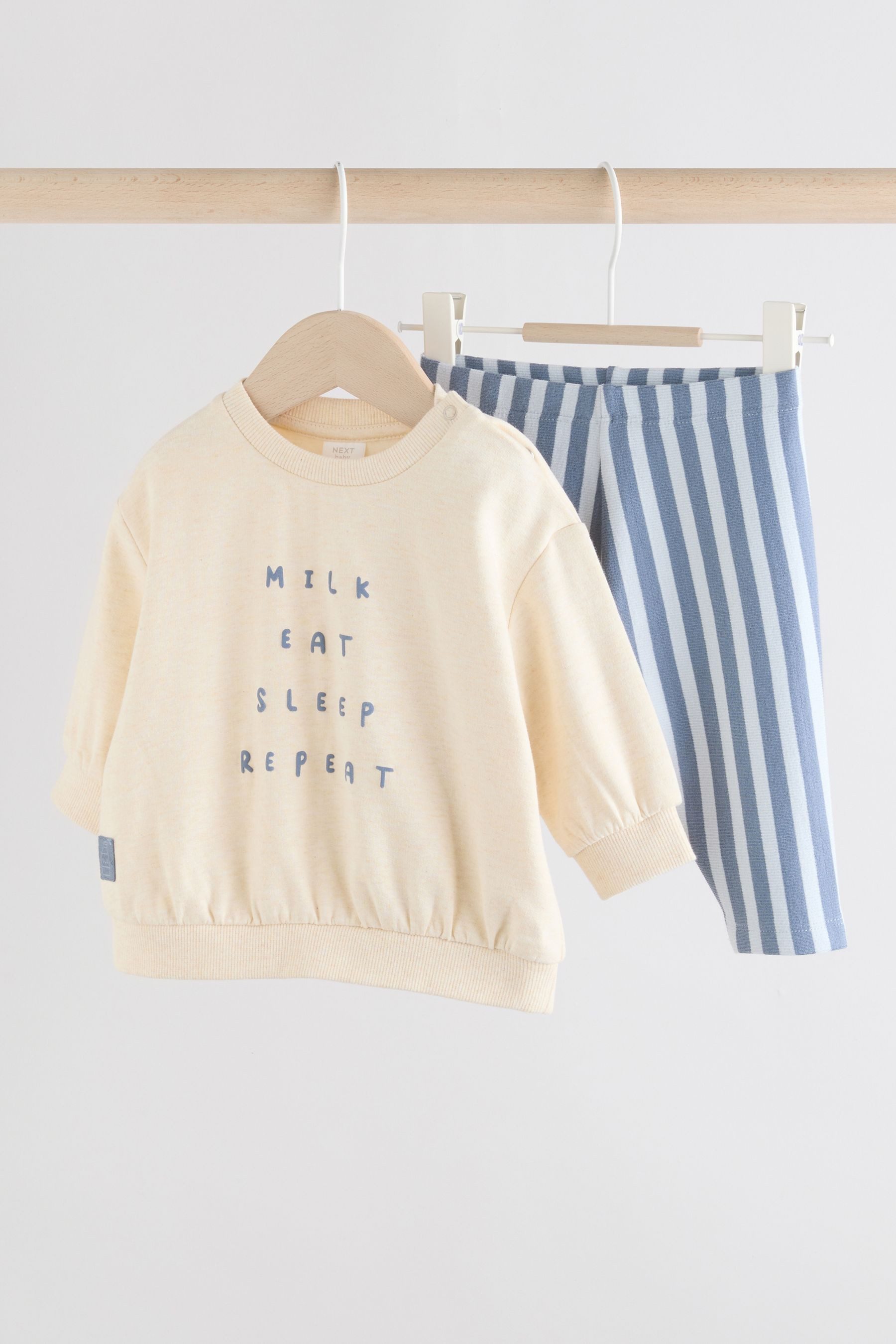 Next Top & Leggings Baby-Set mit Sweatshirt und Leggings (2-tlg)