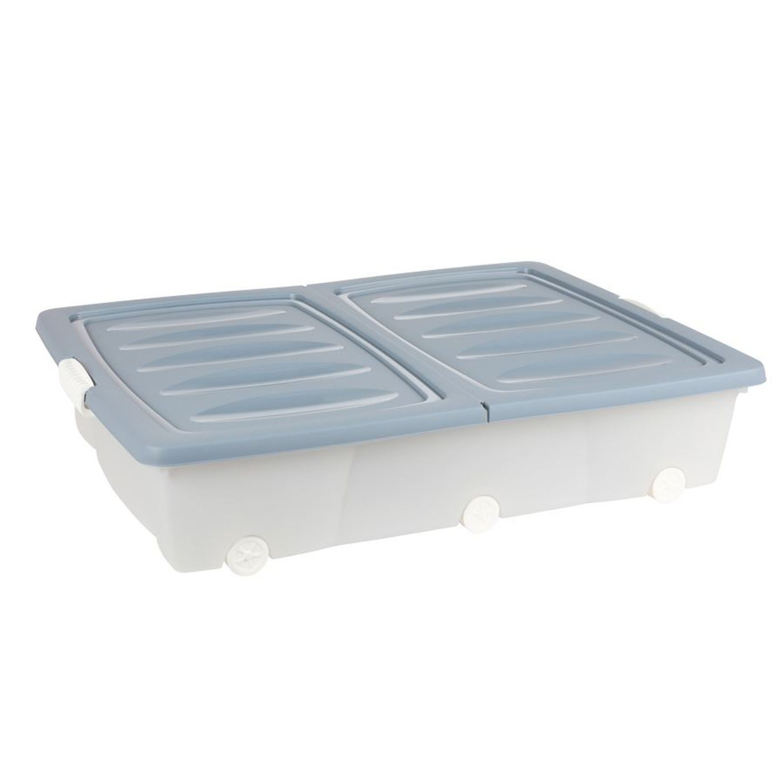 Jelenia Plast Aufbewahrungsbox Rollenbox mit Klappdeckel Aufbewahrungsbox Unterbett-Rollbox