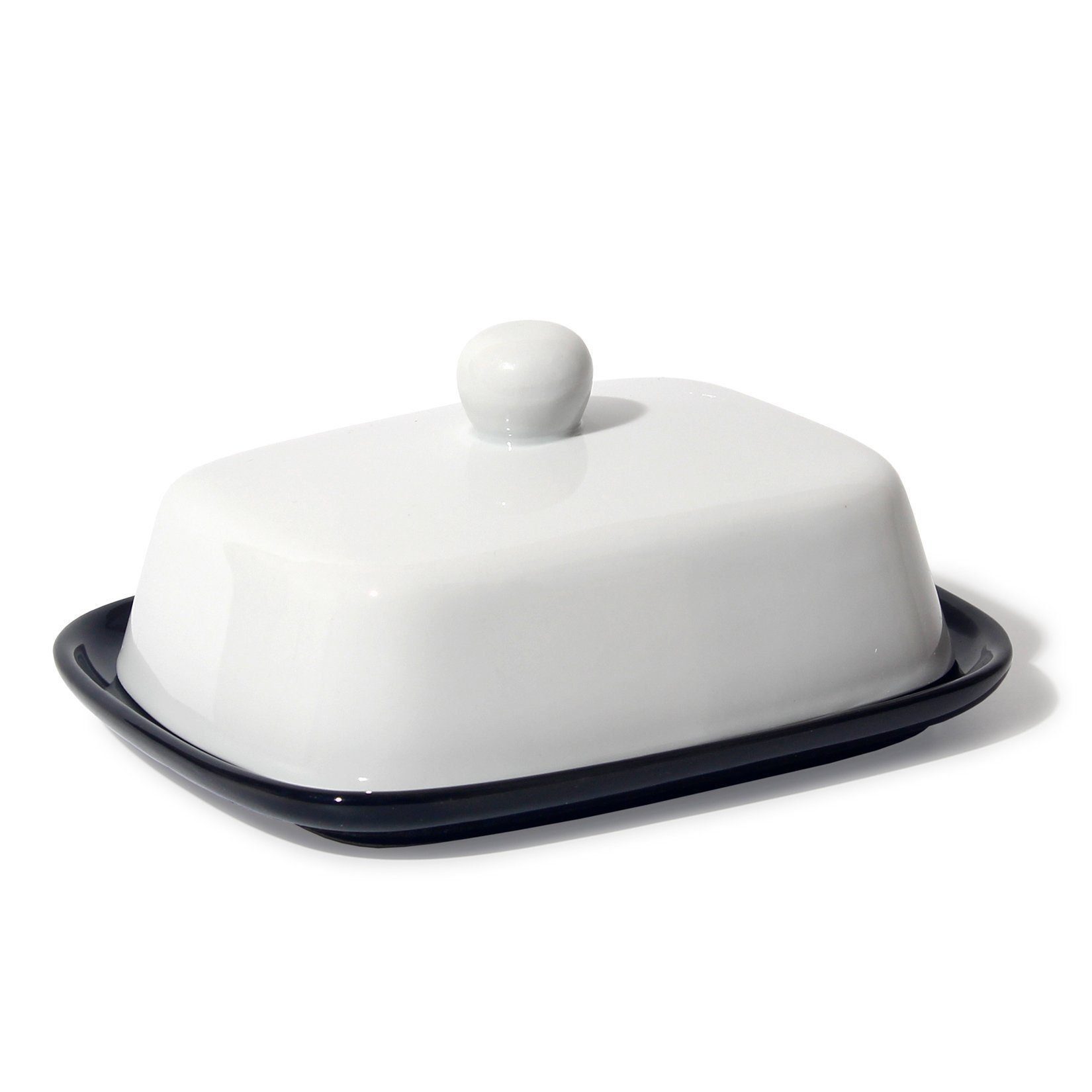 Zedelmaier Butterdose Butterdose aus Keramik,Butterschale Porzellan für Butter(250g), (Set, HYH003), Klimafreundlich, leicht zu reinigen und praktisch