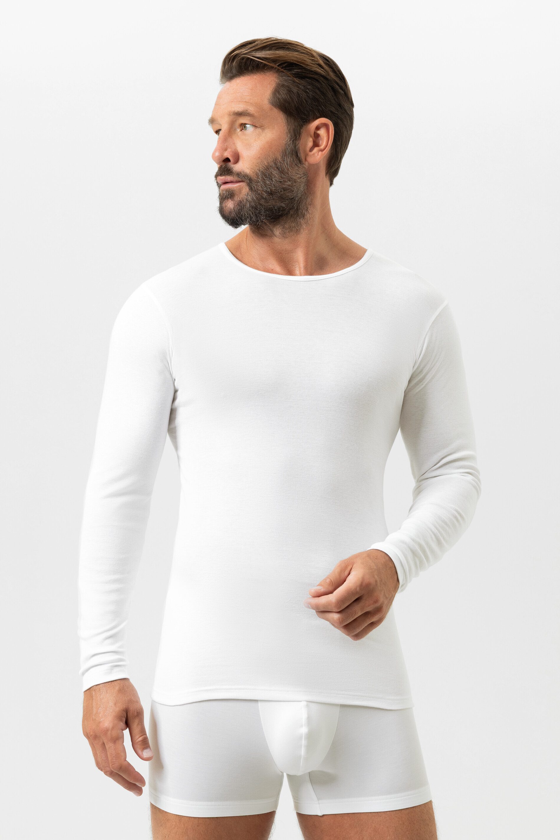 Mey Langarmshirt Herren Serie Casual Cotton Uni (1-tlg) günstig online kaufen