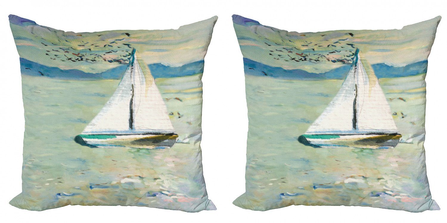 Kissenbezüge Doppelseitiger Segelboot Stück), Digitaldruck, Monet Modern Kunst Abakuhaus Accent (2