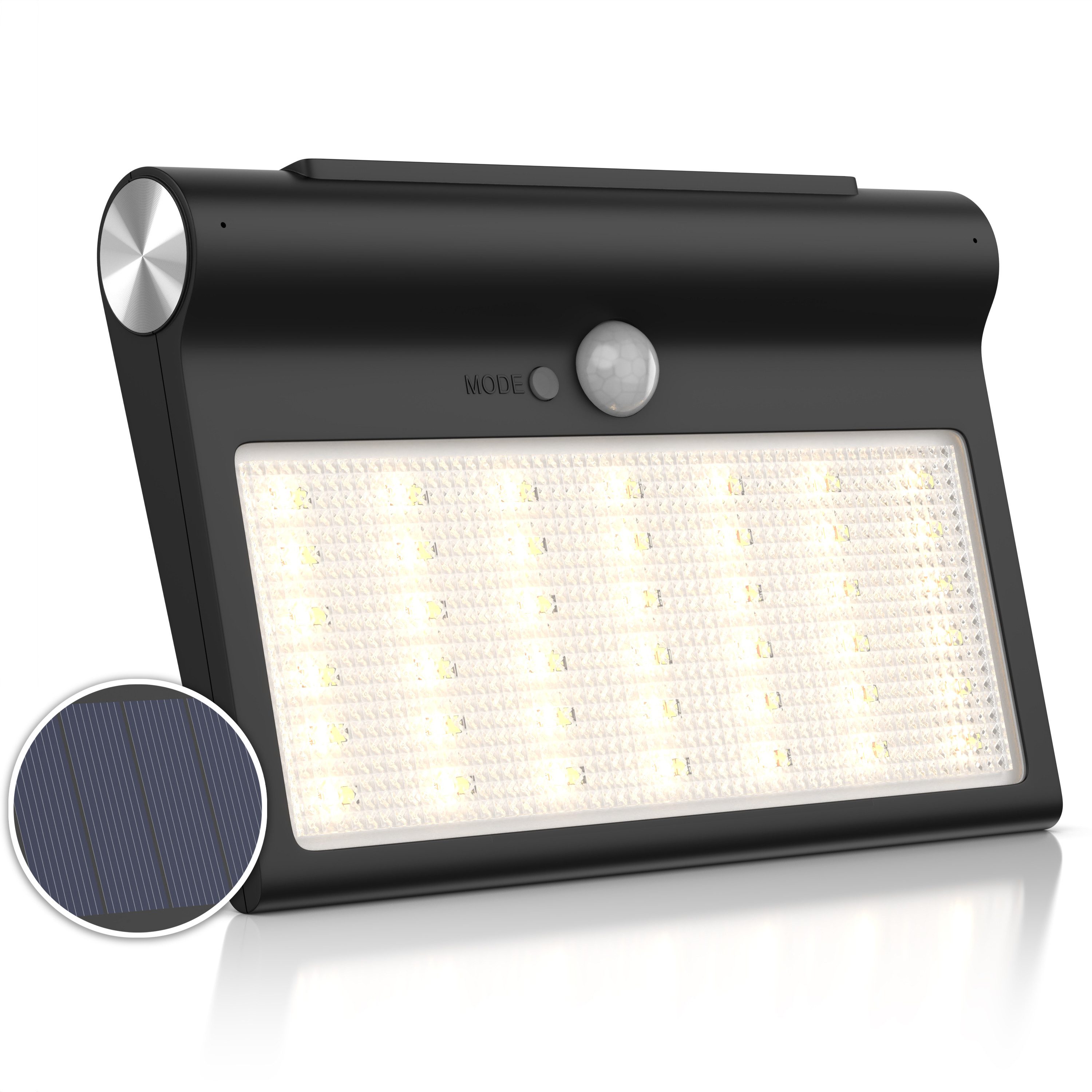 Brandson LED Solarleuchte Solar Sicherheits-/Außenlampe, 84 SMD LEDs, PIR-S günstig online kaufen