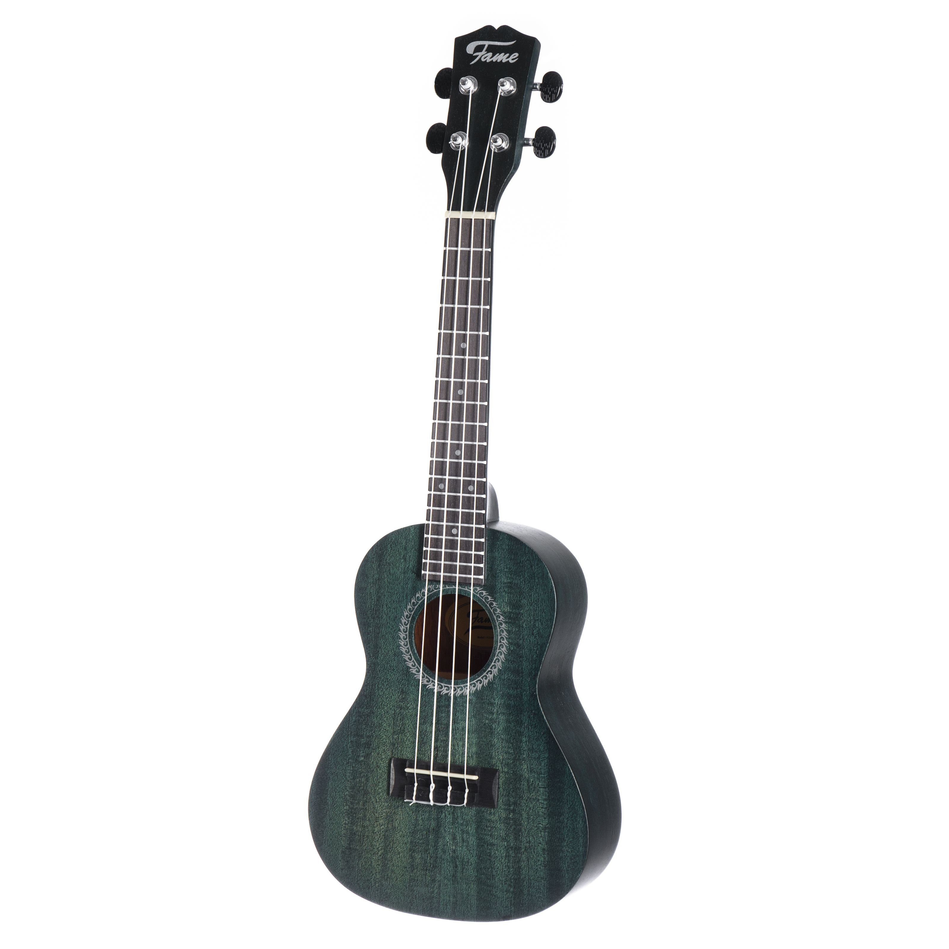 FAME Ukulele, Ukulelen, Konzert Ukulelen, Deluxe Concert Ukulele Green - Konzert Ukulele