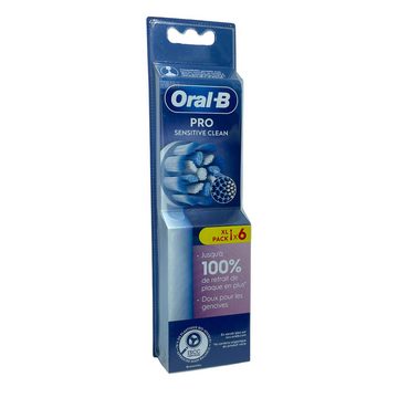 Oral-B Aufsteckbürsten Oral-B Pro Sensitive Clean Aufsteckbürsten, Spar-Set (6er), 6er Pack, X-förmige Borsten