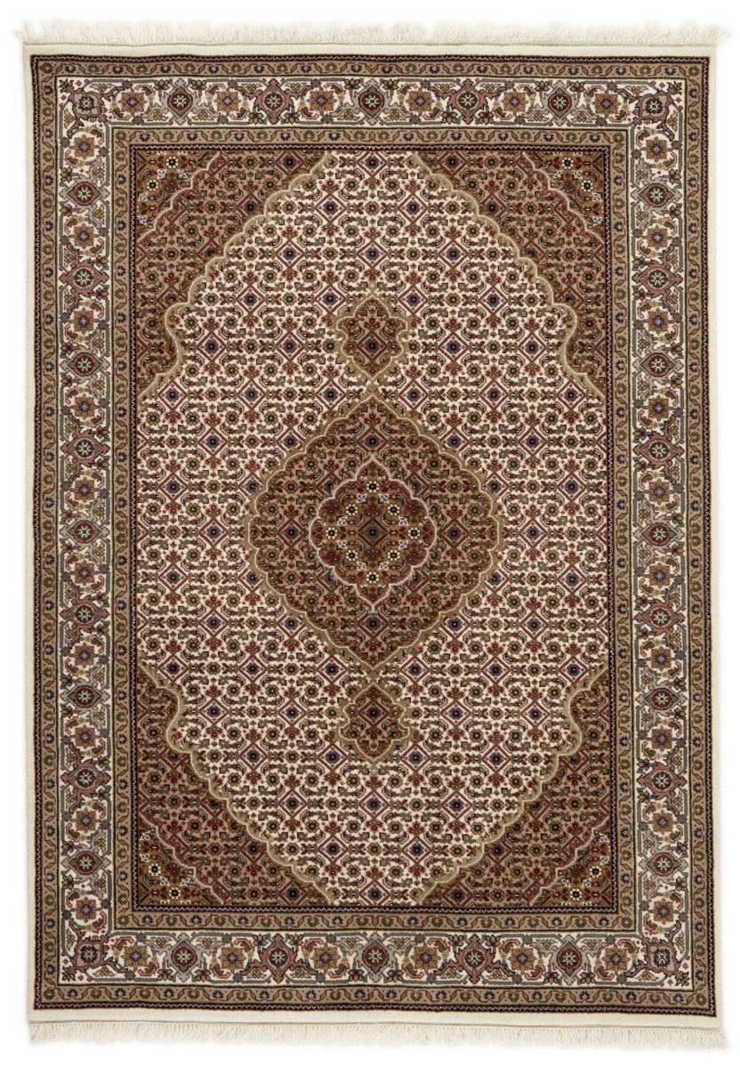 Orientteppich Indo Täbriz 145x200 Handgeknüpfter Orientteppich, Nain Trading, rechteckig, Höhe: 12 mm