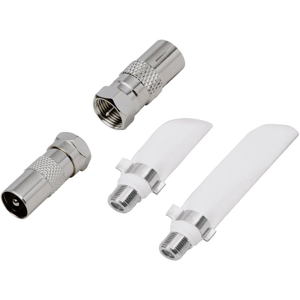BKL Electronic 0403524 Koax-/F-Fensterdurchführung Set Fensterdurchfüh SAT-Kabel