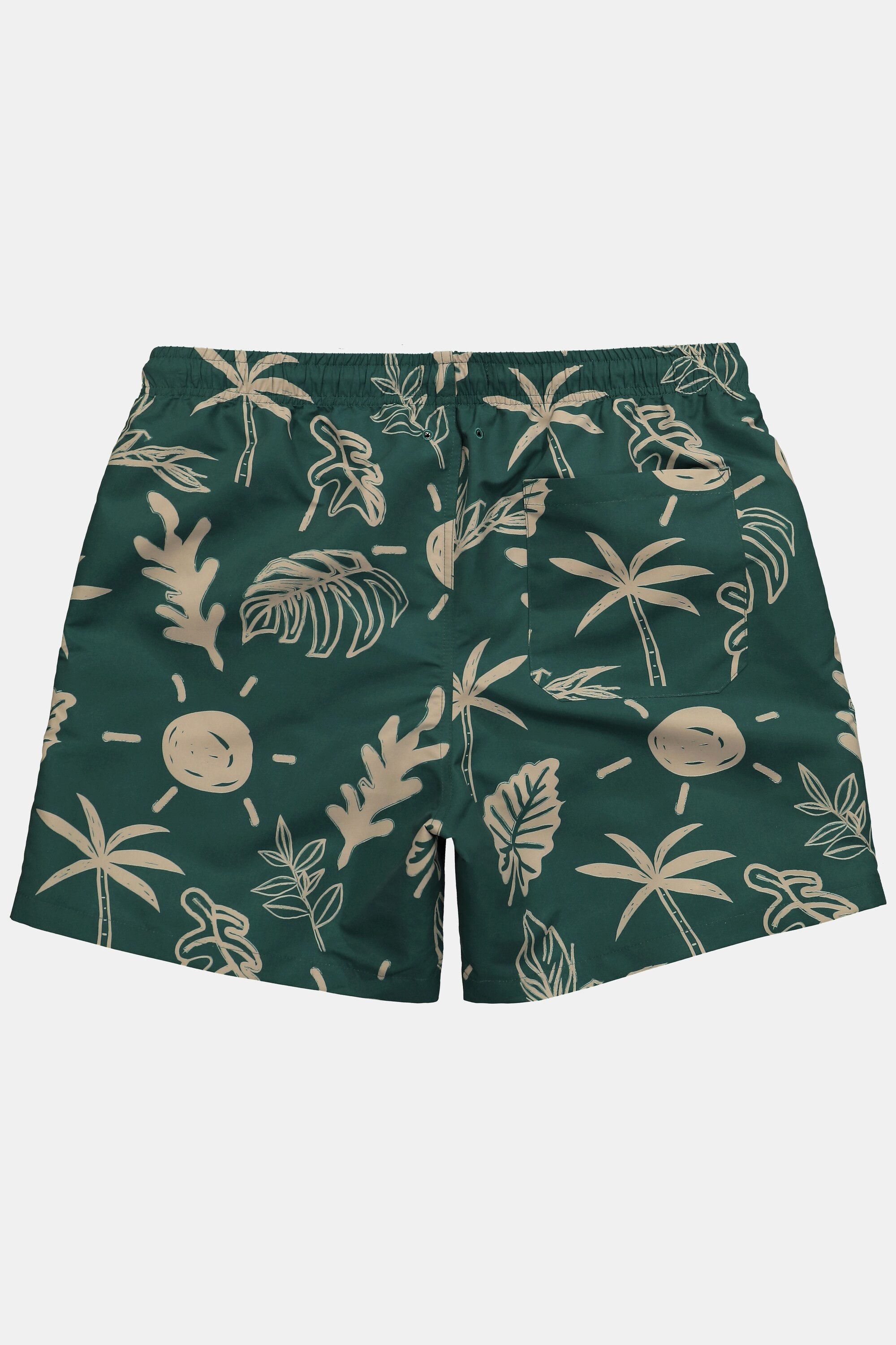 Men Plus Badehose Badeshorts Bauchfit Alloverprint 3 Taschen