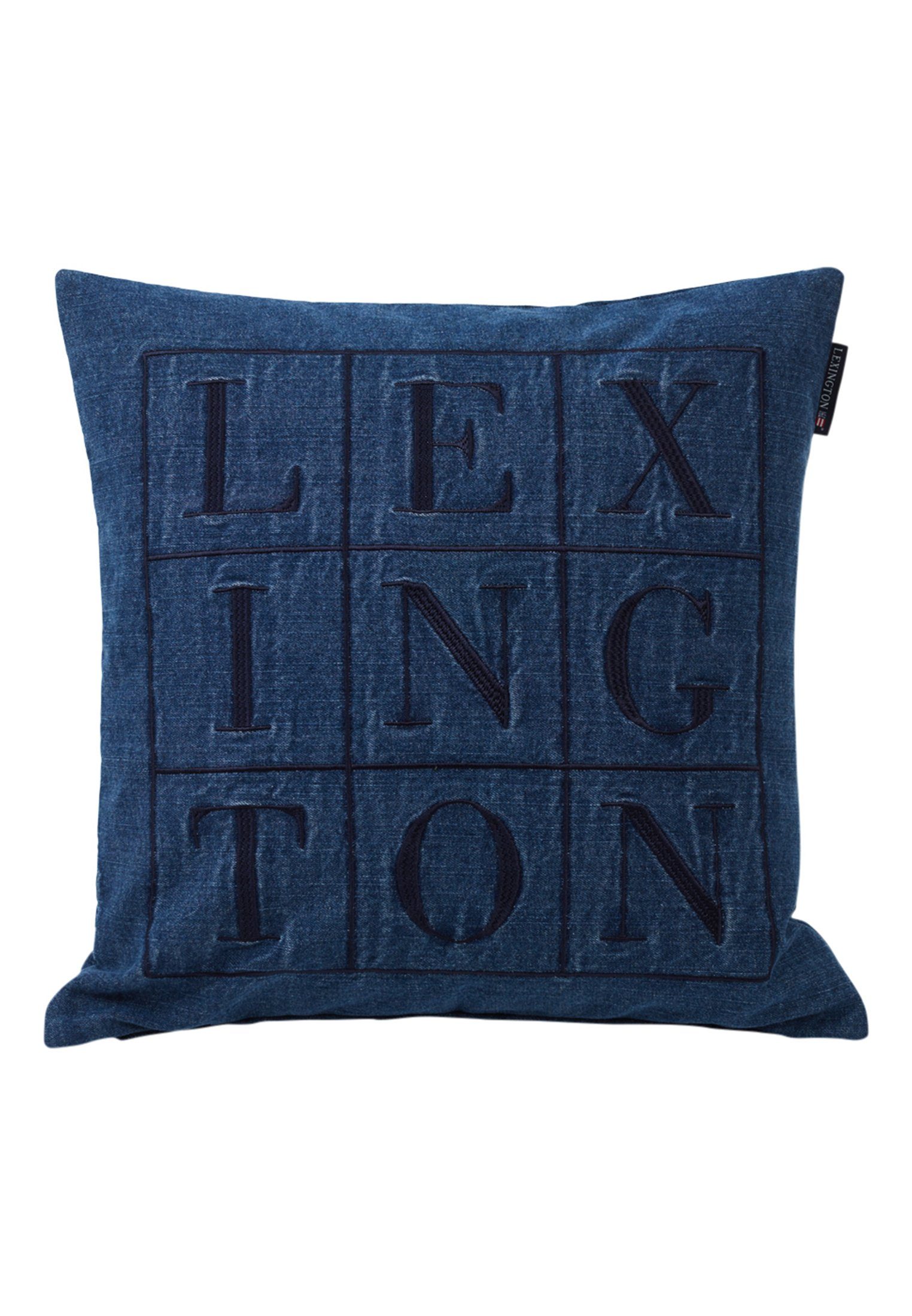 Denim Logo Lexington Cotton, Kissenhülle