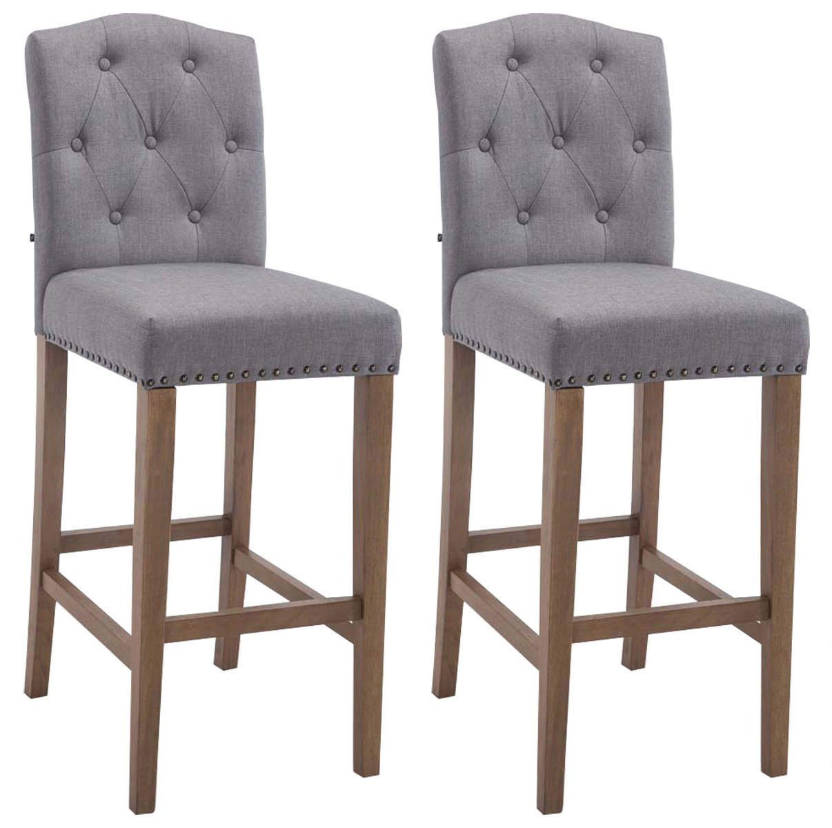 Barhocker 2er Set Barhocker Louise Stoff antik-hell