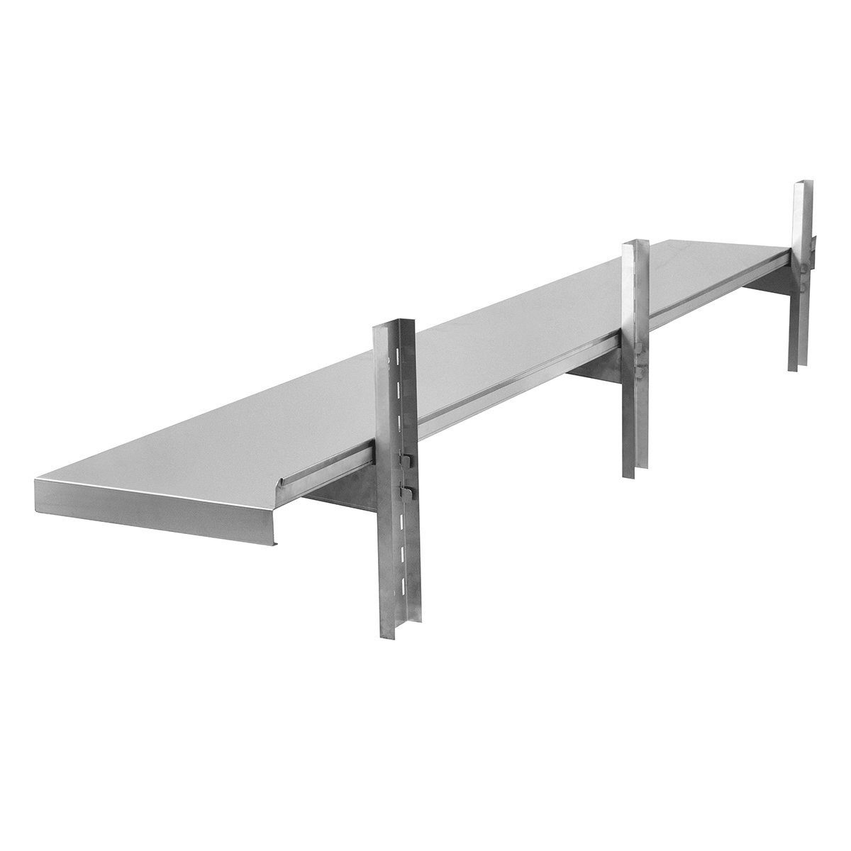 GastroHero Wandboard Edelstahl Wandboard 180x30 cm Wandregal Küche Gastro