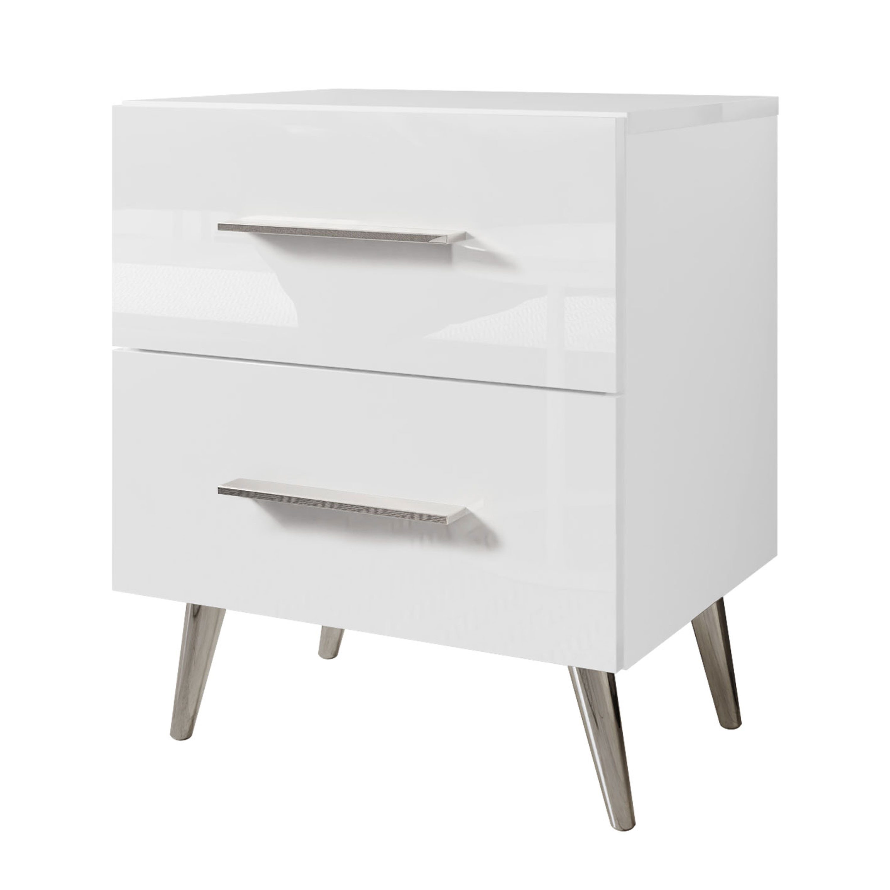 Lookway Nachttisch AURA LUX mit Hochglanzfronten mit LED-Beleuchtung und Gr günstig online kaufen