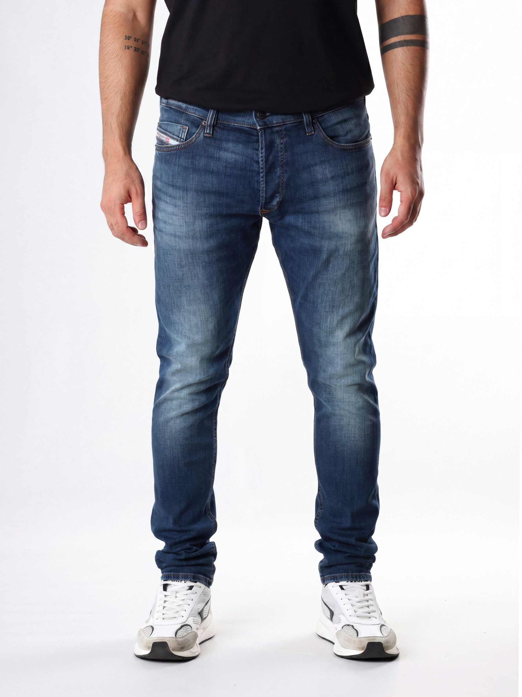 Diesel Skinny-fit-Jeans Slim Röhrenjeans - TEPPHAR-X - Länge:32 niedrige Leibhöhe