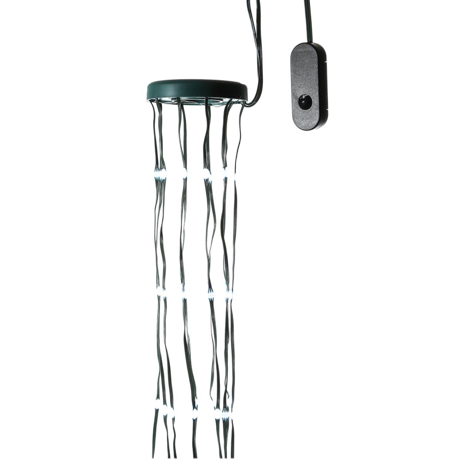 MARELIDA LED-Baummantel LED Lichterkette 10 Stränge 180LED bunt 13Funkt. Fernbedienung 1,8m, 180-flammig