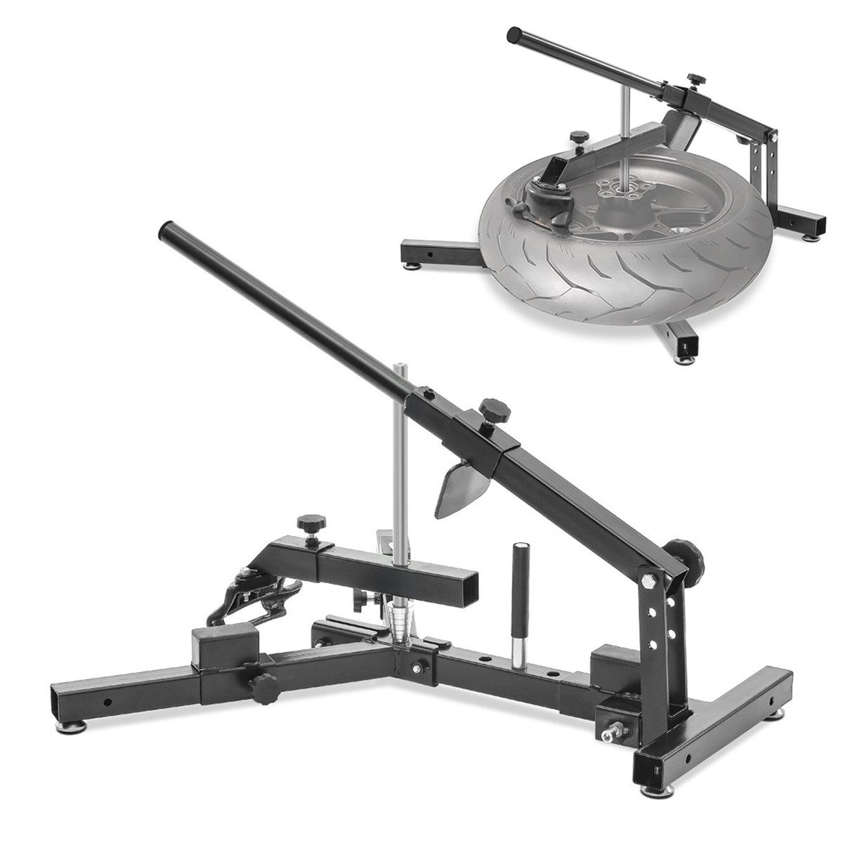 ConStands Reifenmontagemaschine Reifenmontiergerät Motorrad / Reifenwechsler Motorradreifen 12-21" # M