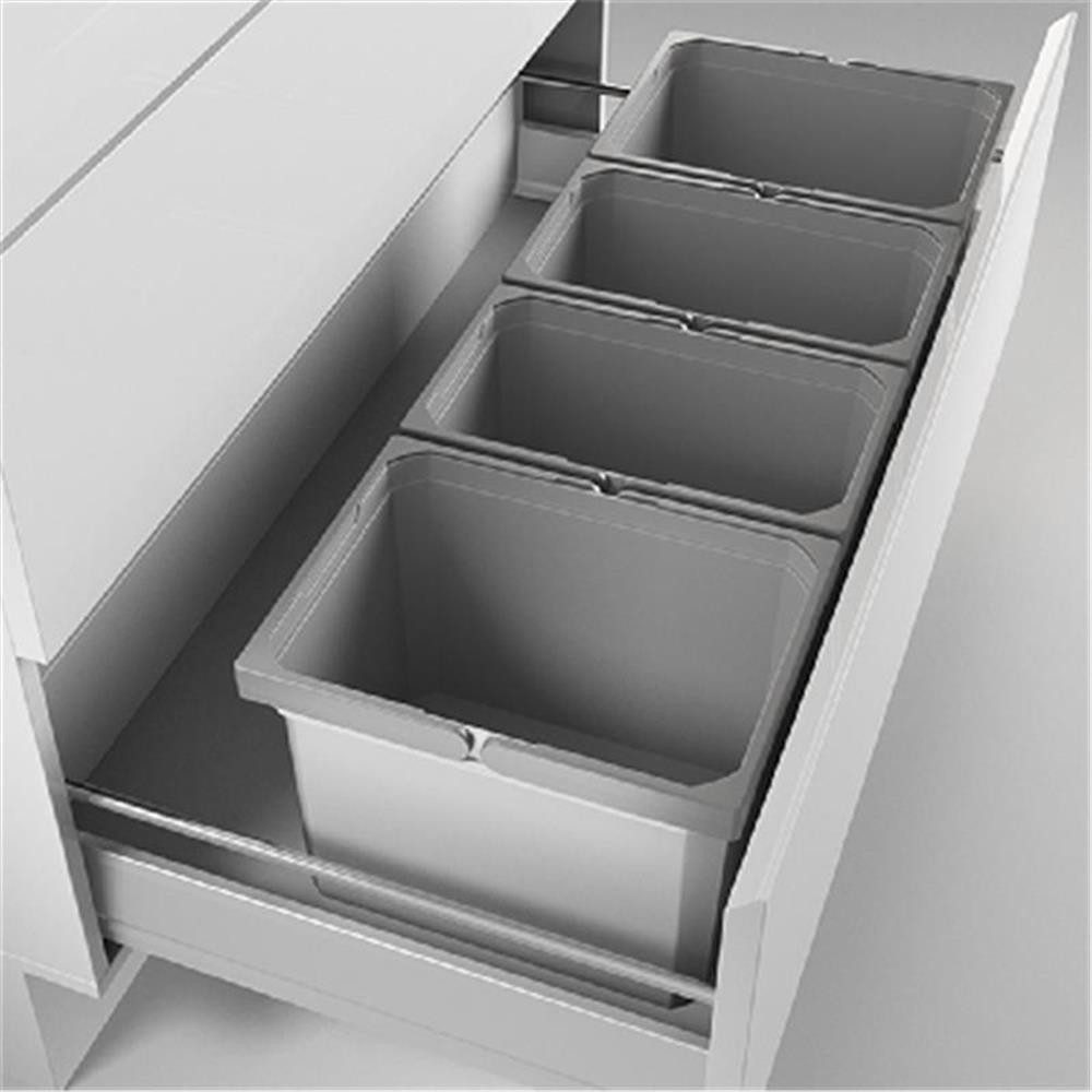 Naber Mülleimer Cox® Box 275 K/1000-4, Abfallsammler für vorhandene Auszüge