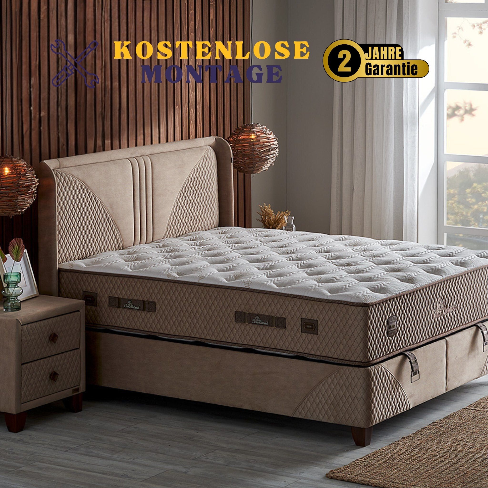 Bambi Boxspringbett Bambi Bett Schlafzimmer Set Boxspringbett 180x200 Clima Naturel