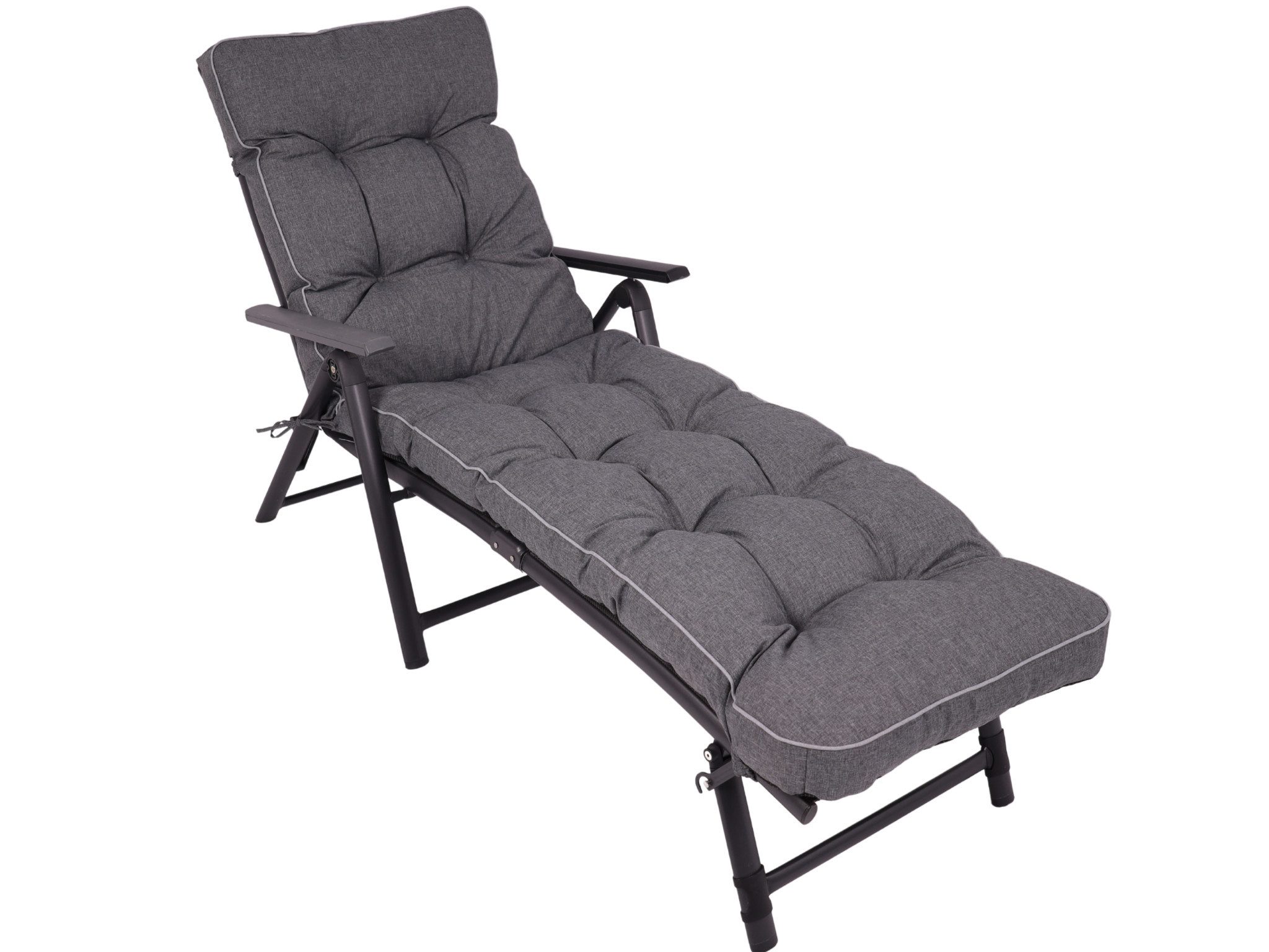 TexDeko Liegenauflage Ecolen Premium 190x60x8cm, Antirutsch-Boden, Polster für Gartenliege, UV-beständig, Wasserabweisend