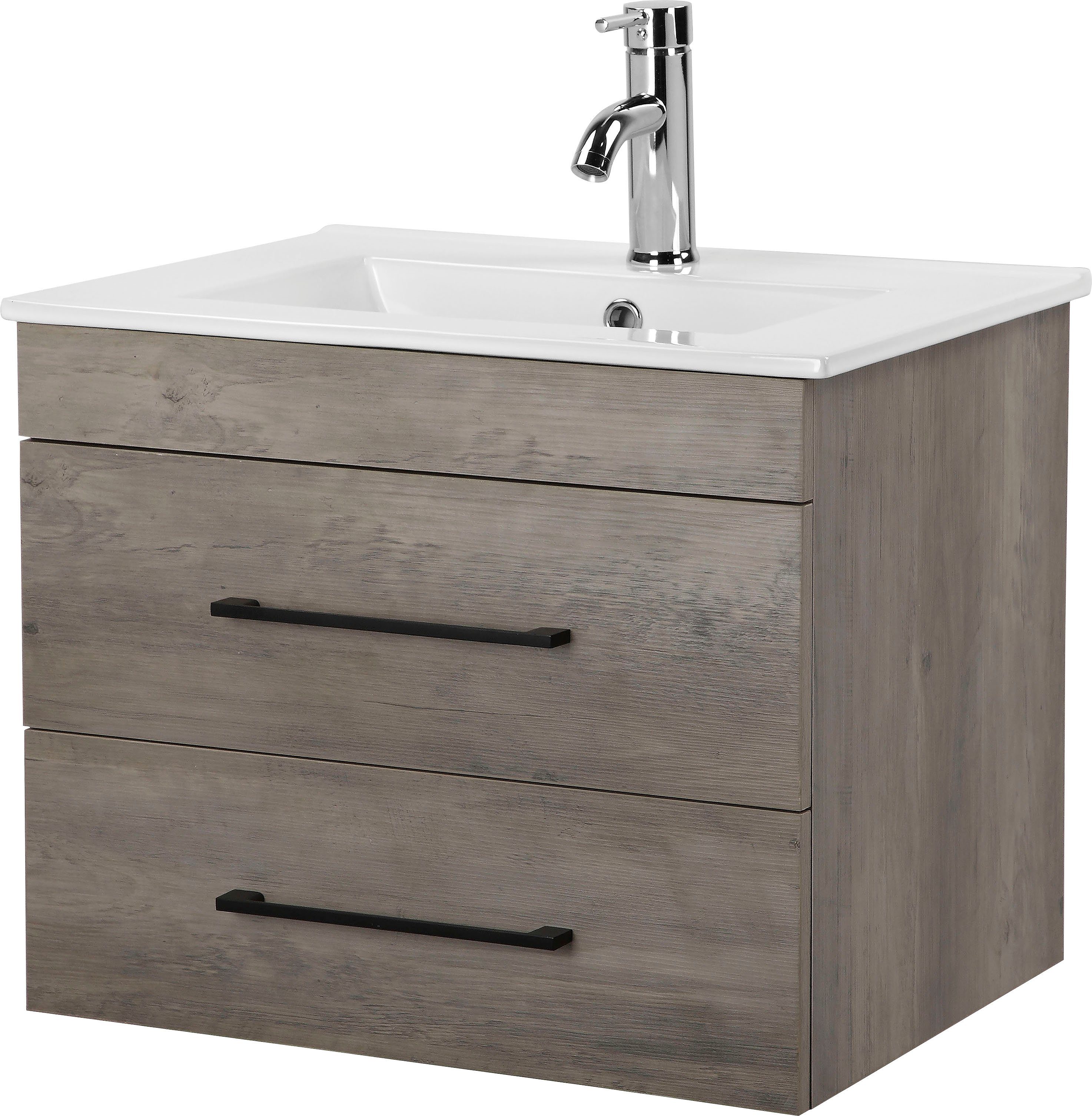 welltime Waschtisch Florenz Badschrank Badmöbel inkl. günstig online kaufen