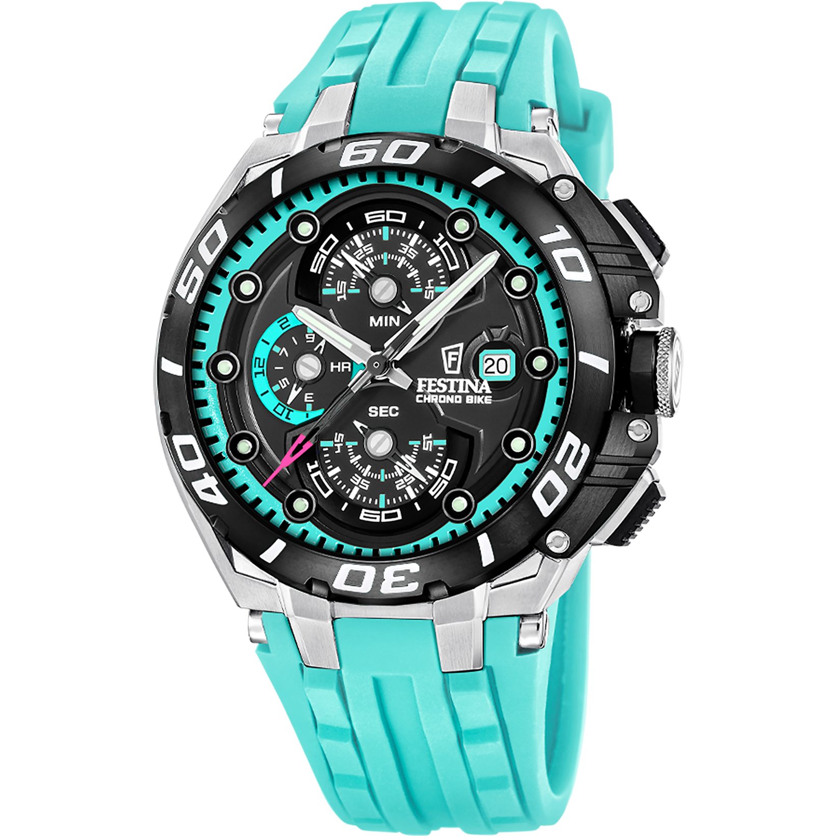 Festina Chronograph Chrono Bike F20755_7, Quarzuhr, Armbanduhr, Herrenuhr, analog, Tag, Stoppfunktion
