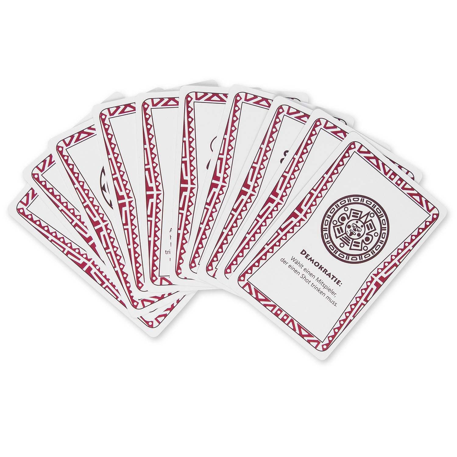 Goods+Gadgets Spiel Lustiges Kartenspiel & Trinkspiel für Erwachsene, Freunde & Party, Aztekenrausch Partyspiel, Das wohl lustigste Trinkspiel
