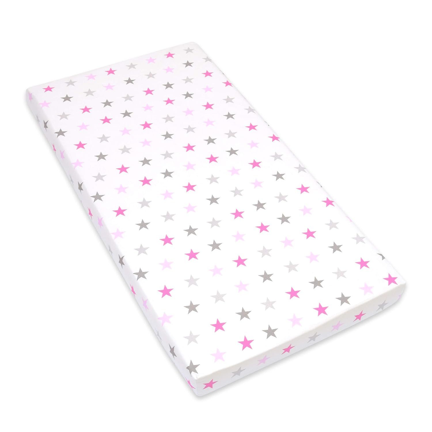 Spannbettlaken Spannbetttuch für Babybett Kinderbett Baby 100% Baumwolle 140x70 cm