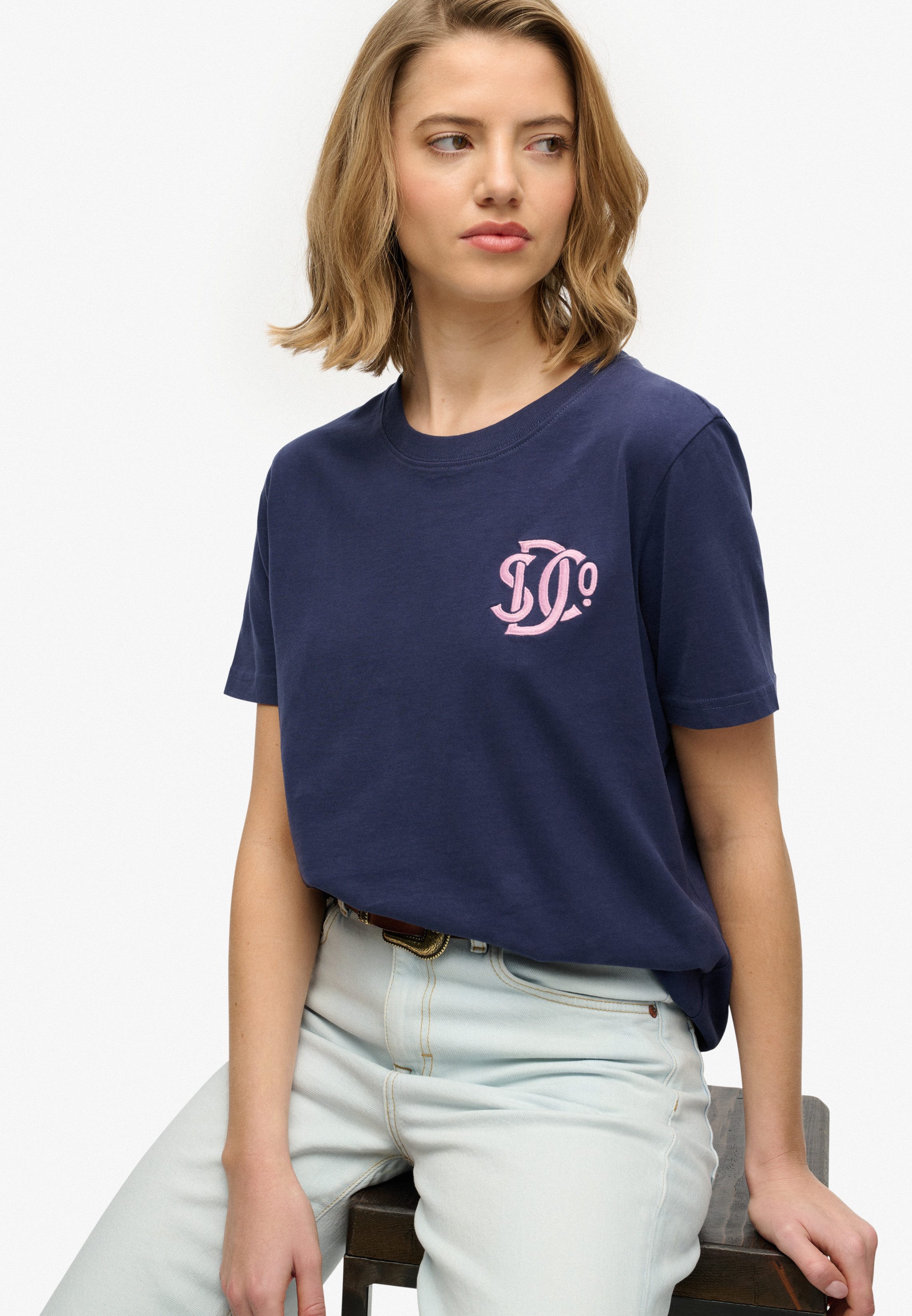 Superdry T-Shirt SD&CO NEON RELAXED TEE aus Baumwolle, Relaxed Fit, gerader Abschluss, normale Länge, Rundhals
