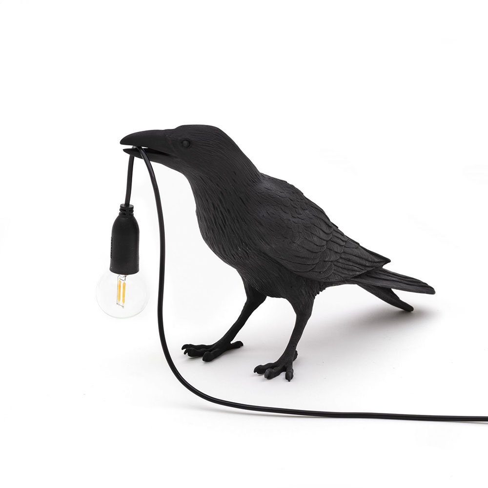 Seletti Tischleuchte Bird Schwarz