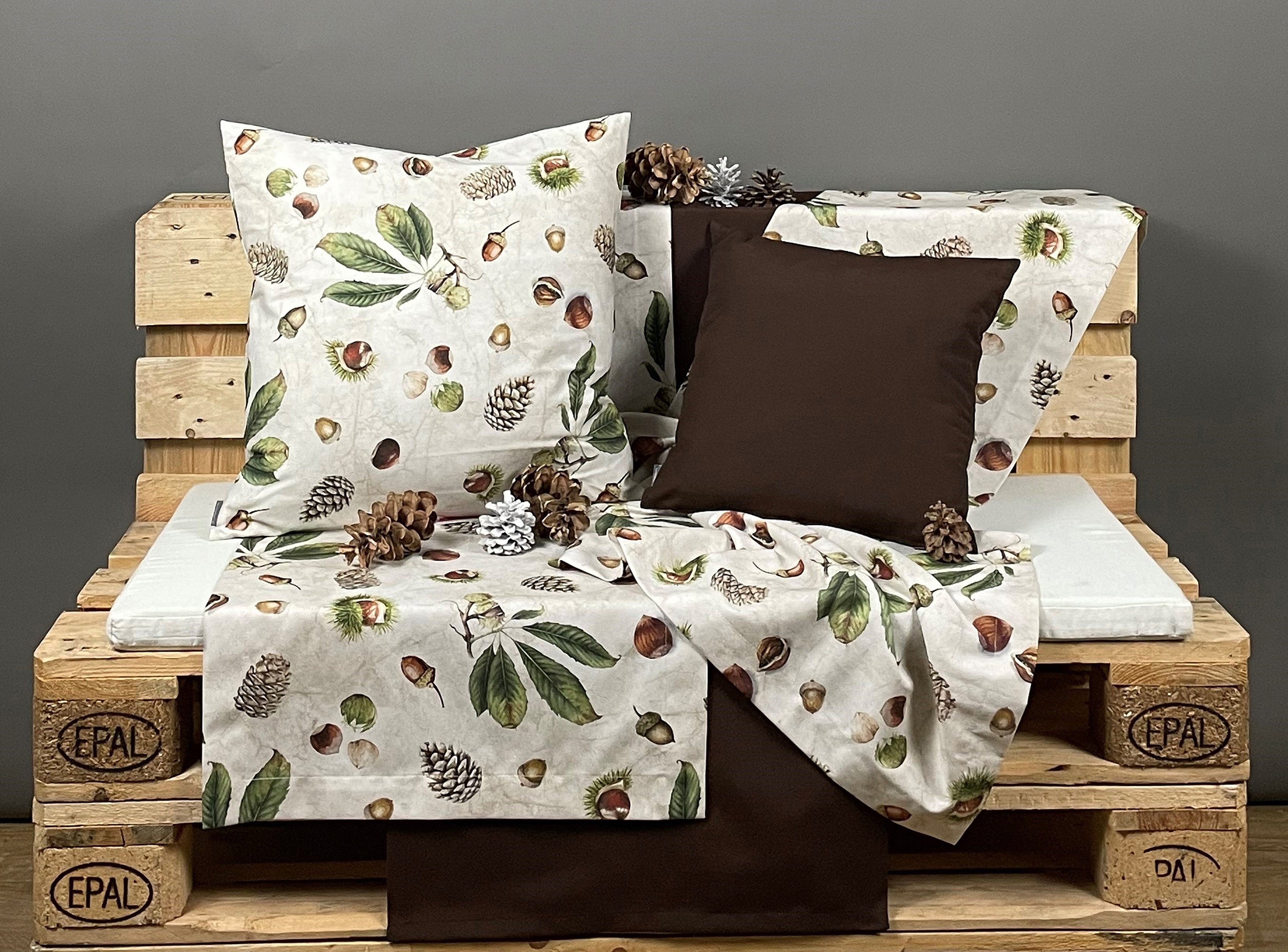 (1-tlg), HOMECOLLECTION HOSSNER Tischläufer Herbstmotiv Kastanie mit -