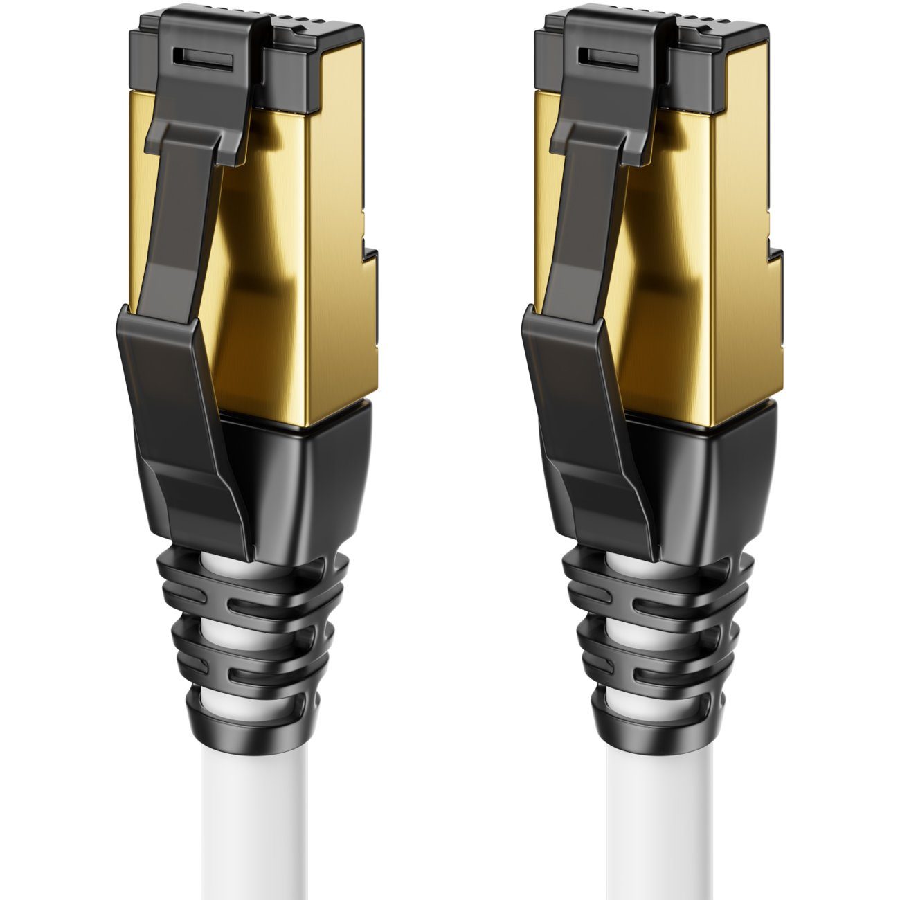 deleyCON deleyCON 15m CAT8.1 Patchkabel Netzwerkkabel RJ45 LAN DSL Kabel S/FTP LAN-Kabel