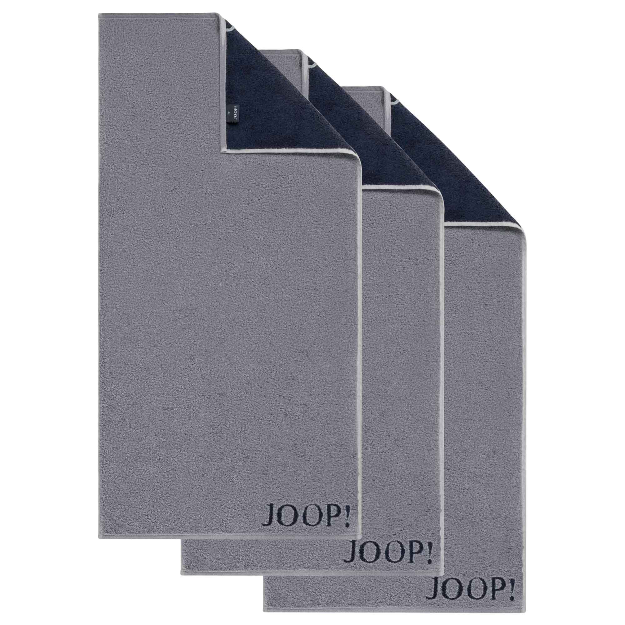 Joop! Handtuch Handtuch Classic / Infinity Kollektion, 3er Pack -, Frottier (3-St) Denim