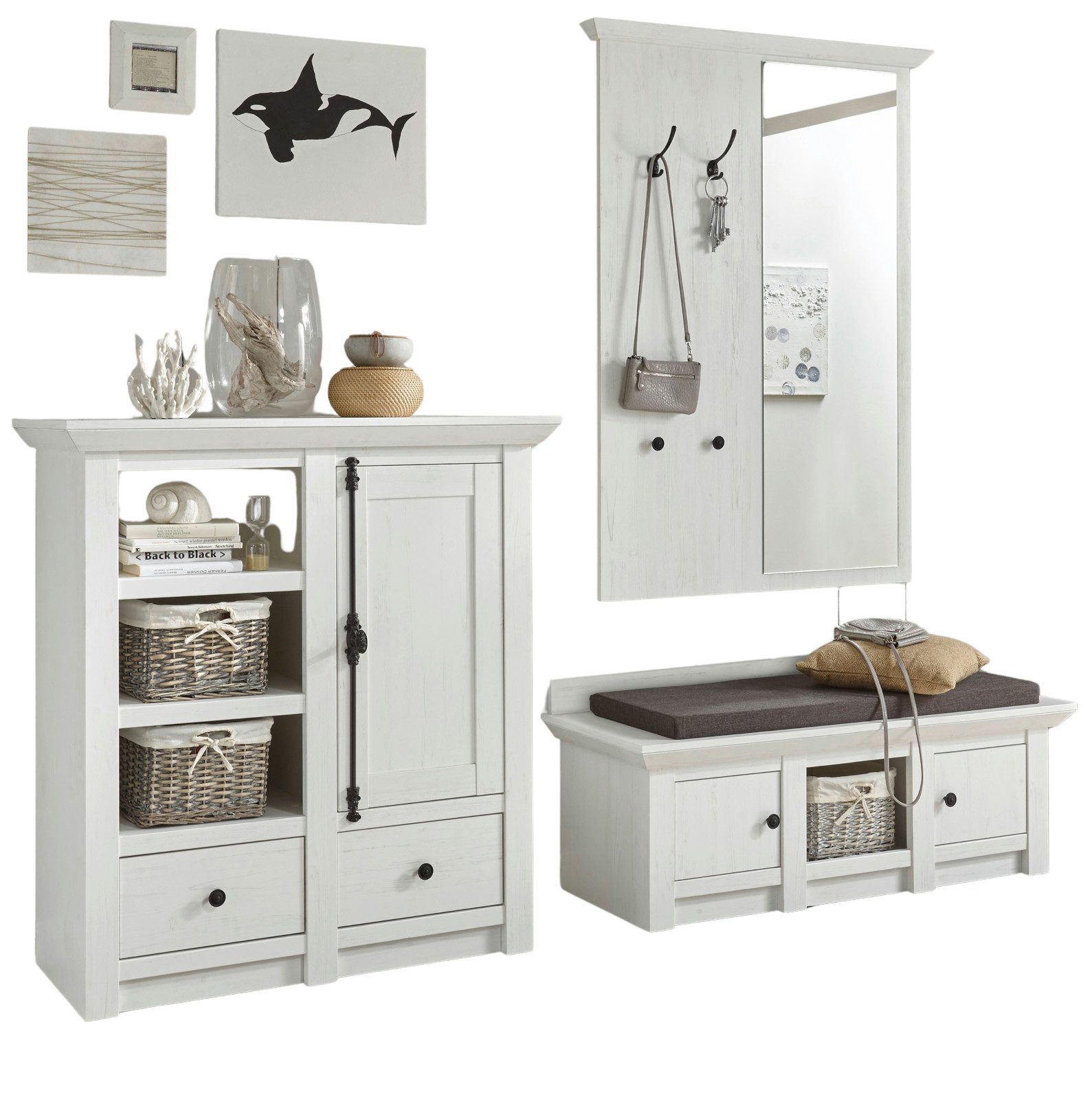 Furn.Design Garderoben-Set Hooge, (3-St)