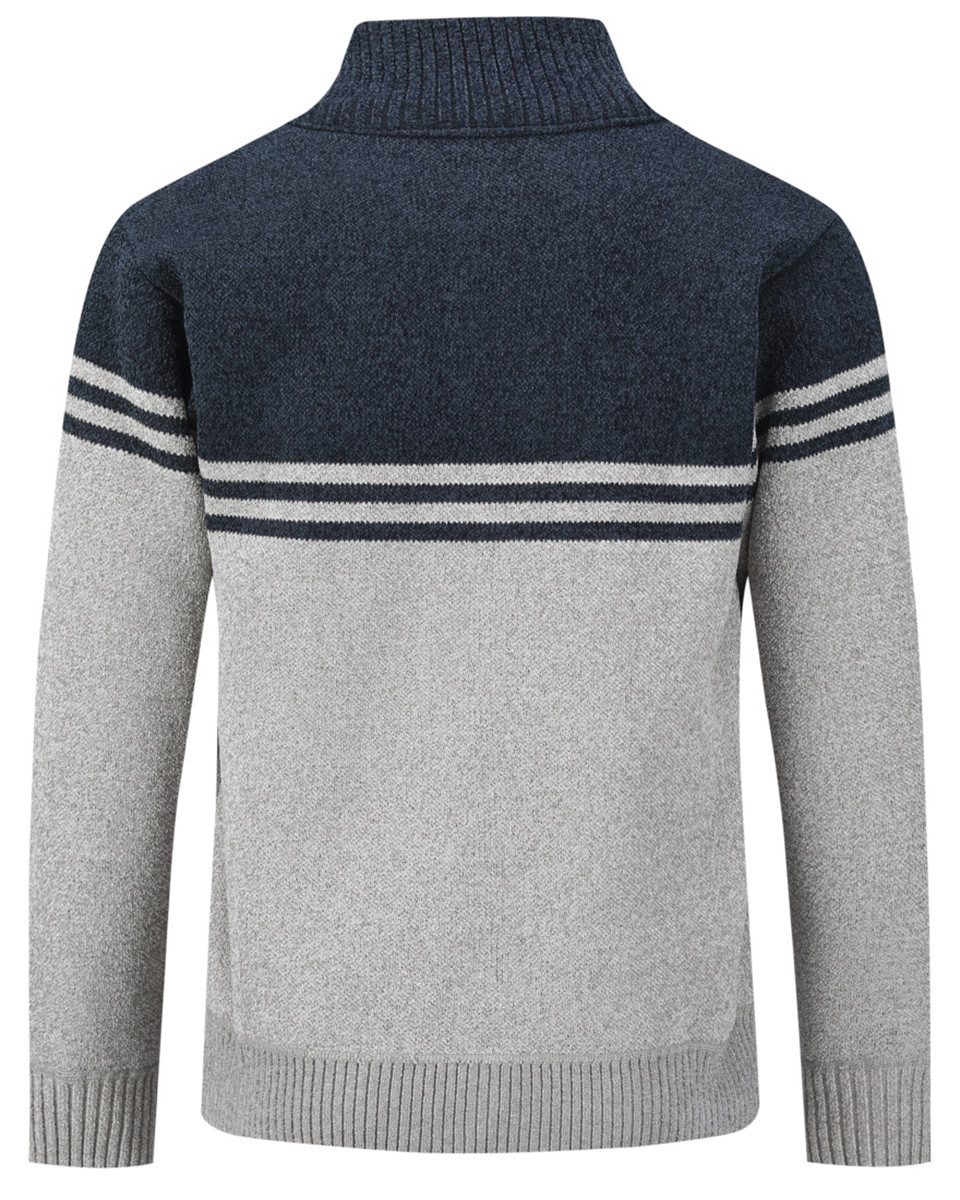 Allthemen Cardigan mit Stehkragen Grobstrick Strickjacke für Winter Strickpullover