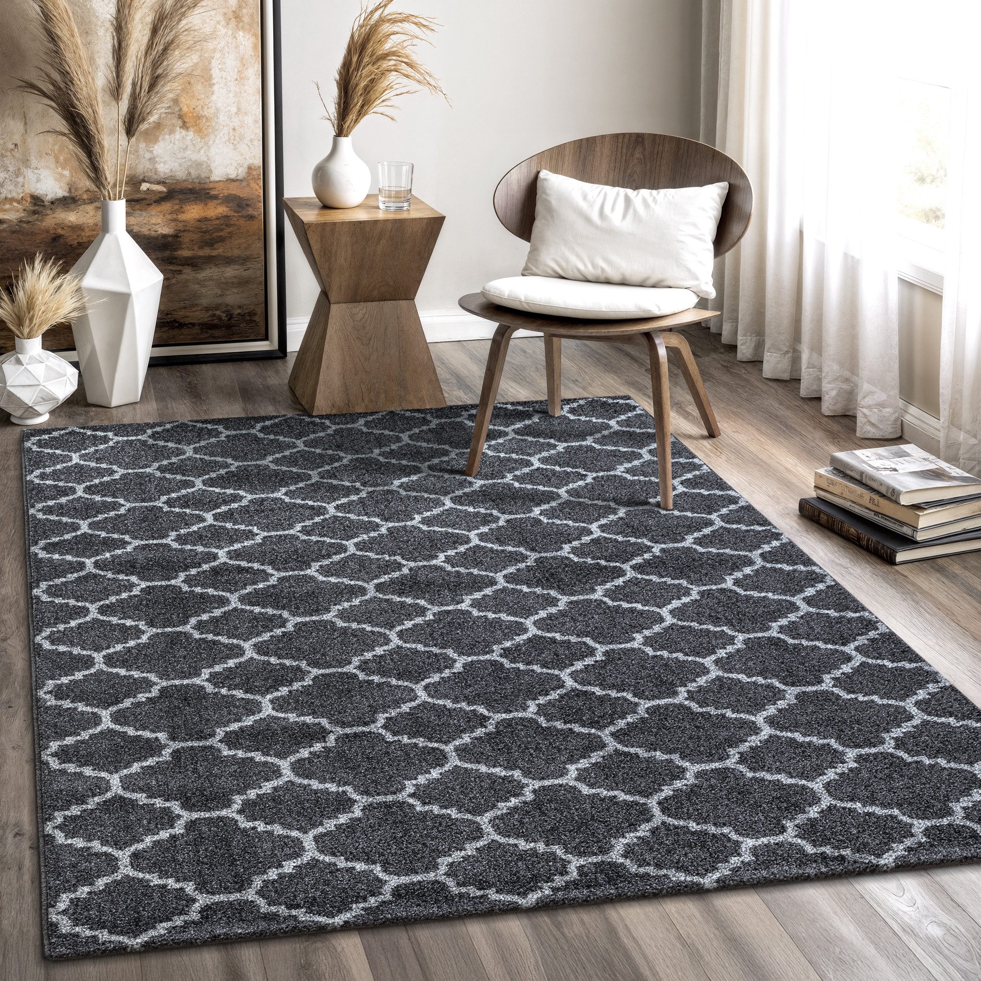 Sanat Teppich Boho 8202, rechteckig, Höhe: 10 mm, Kurzflor, robust, Boho, Scandic, für Fussbodenheizung geeignet