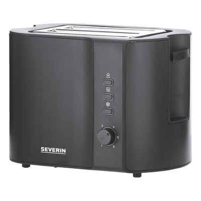 Severin Toaster AT 9552, 800 W, mit integriertem Brötchen-Röstaufsatz