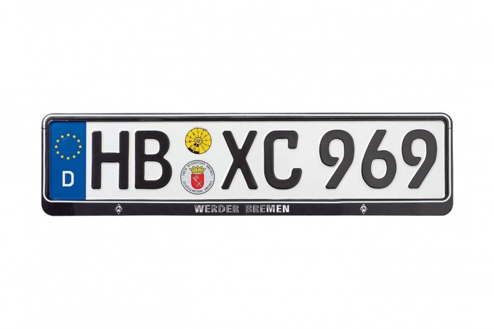 Werder Bremen Kennzeichenhalter SV Werder Bremen Nummernschildhalter