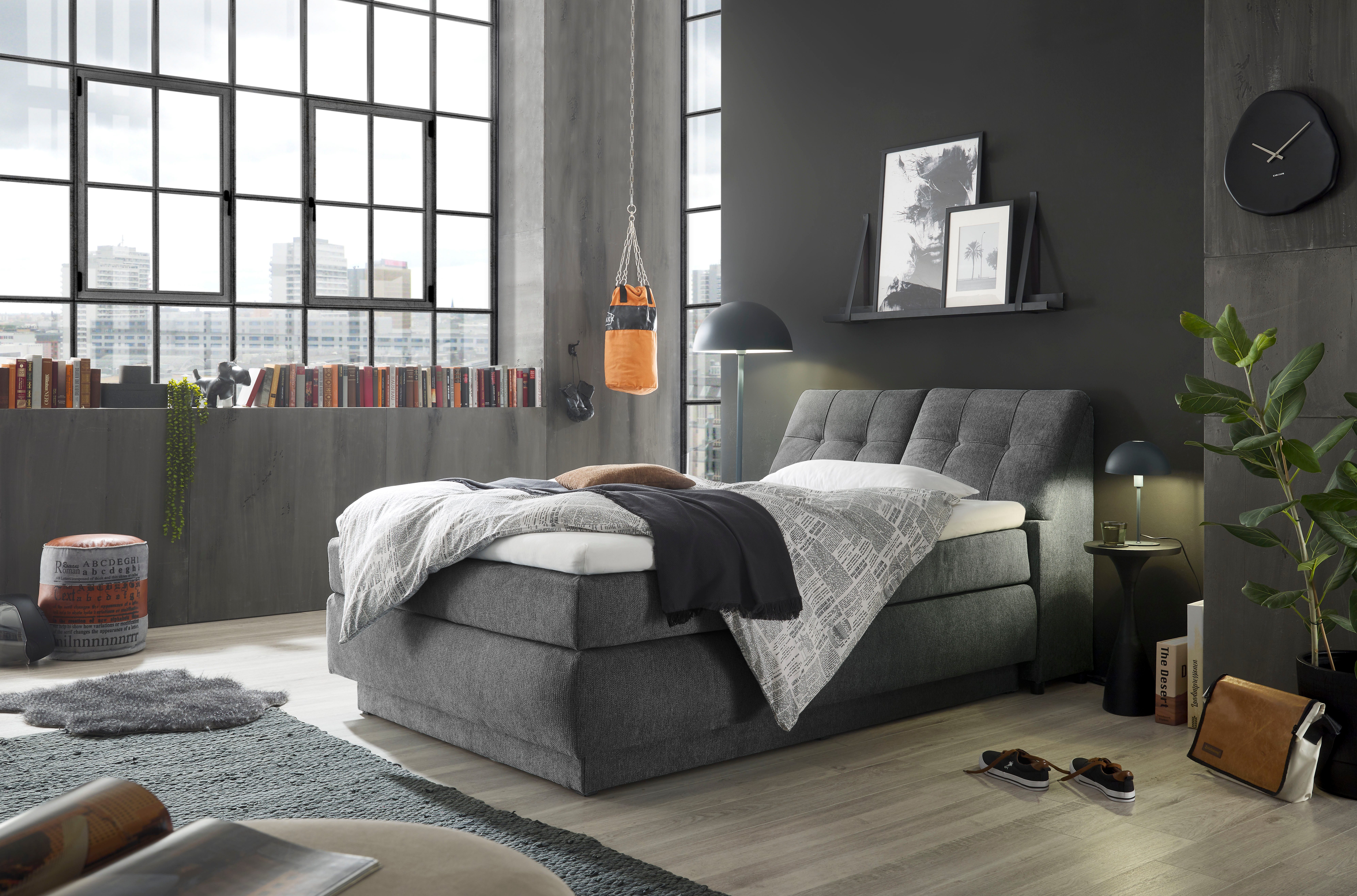 set one by Musterring Boxspringbett "Fairfield", mit Bettkasten, Kopfteil i günstig online kaufen
