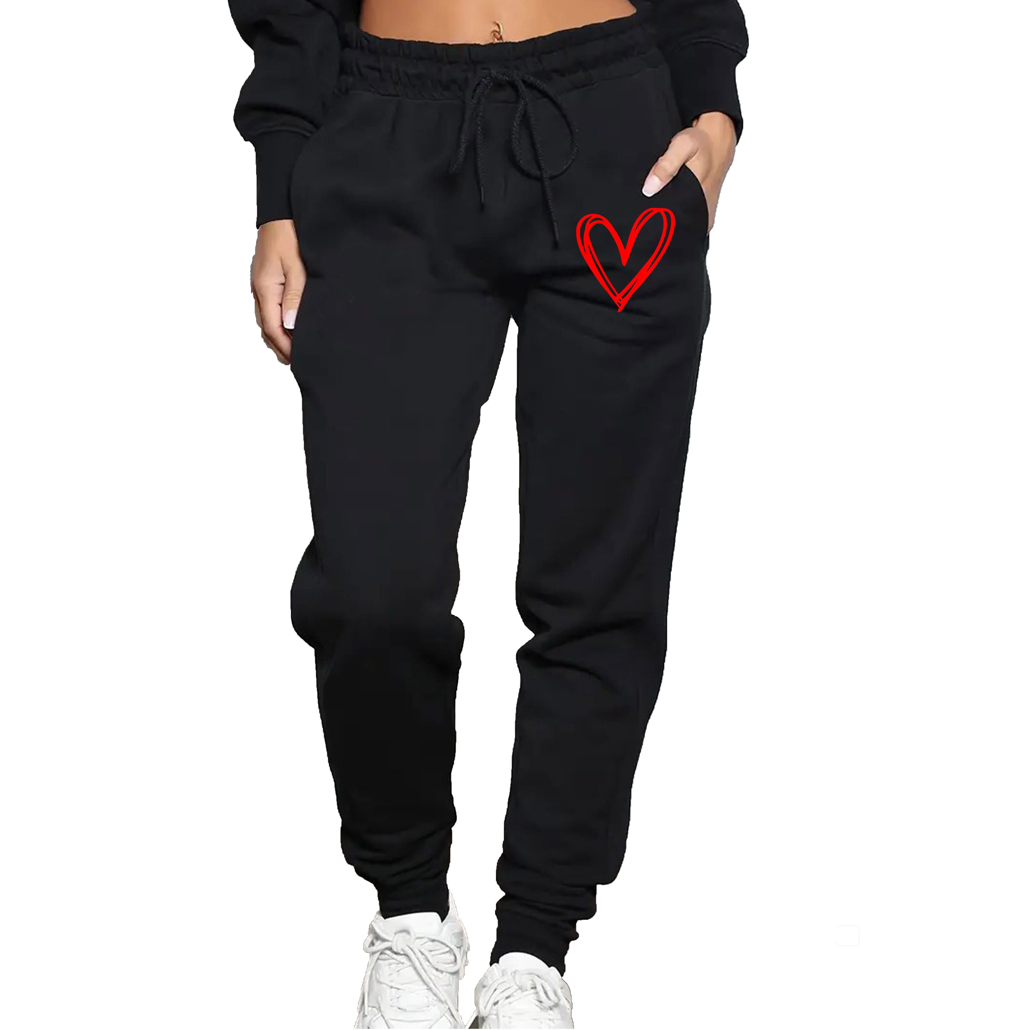 Banco Jogginghose Damen Jogginghose Sweatpants Freizethose Heart Herz Größe günstig online kaufen