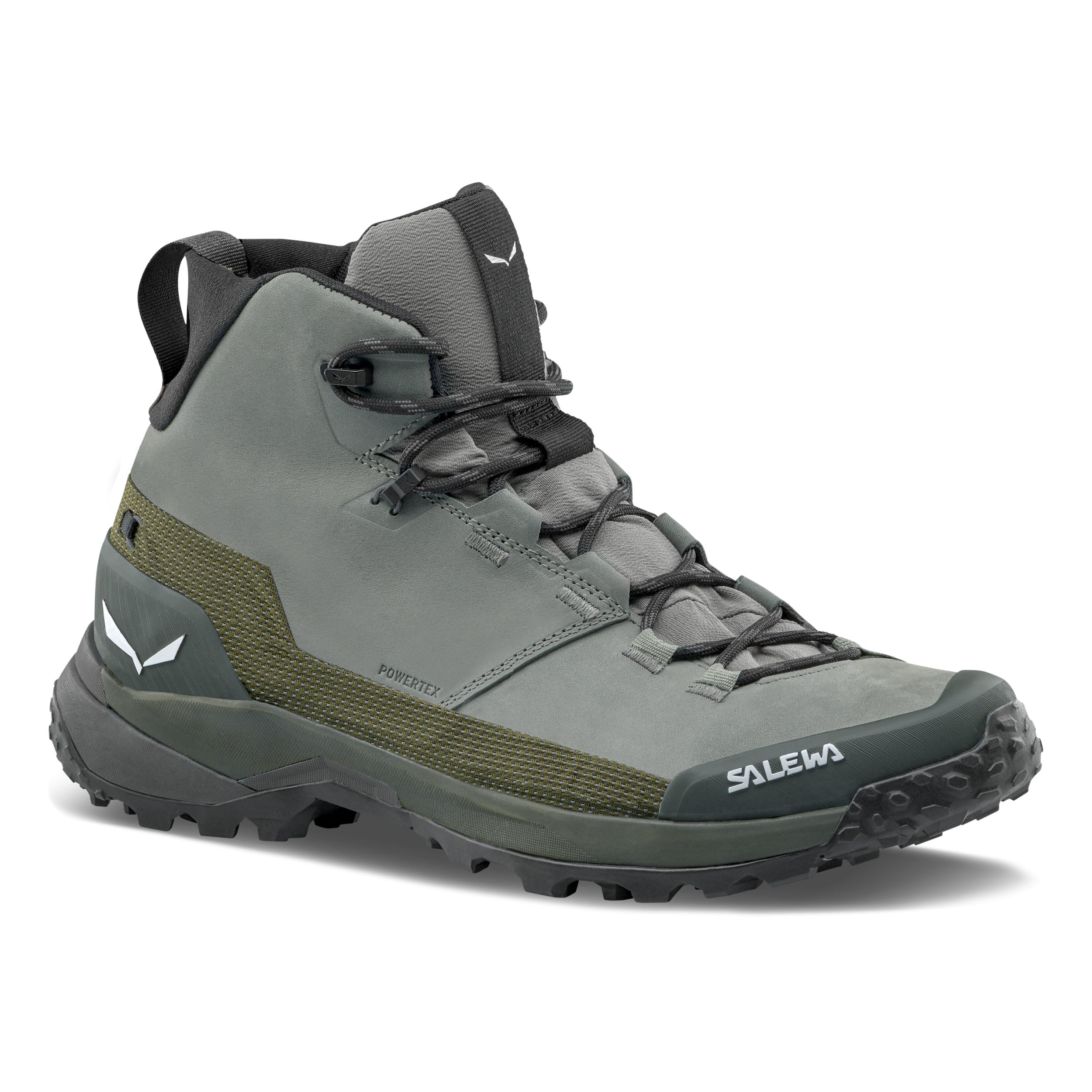 Salewa PUEZ LEATHER MID PTX M SHADOW/DARK OLIVE Trekkingschuh