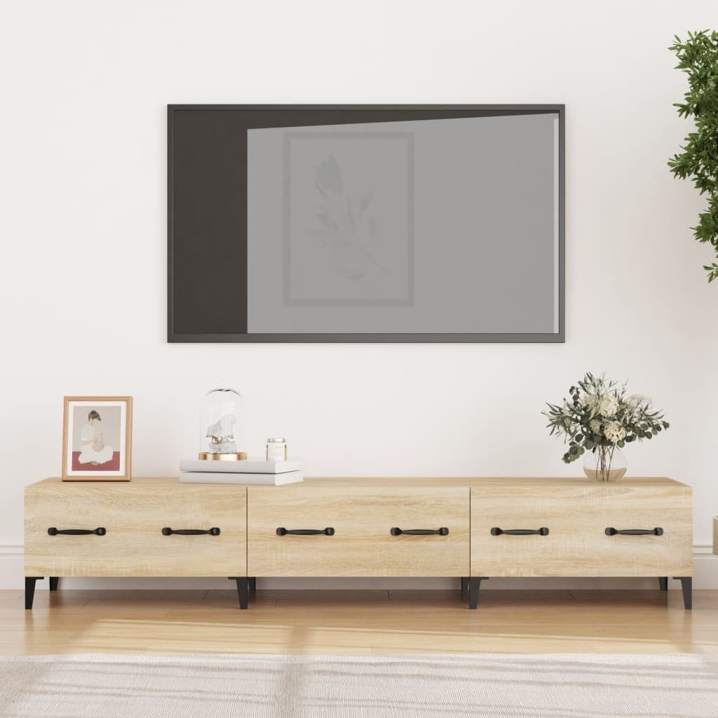 Sonoma-Eiche TV-Schrank furnicato Holzwerkstoff cm 150x34,5x30