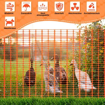 Clanmacy Schutznetz Schutznetz Absicherungszaun Gartennetz Warnnetz Baumnetz 50m Bauzaun Kunststoff