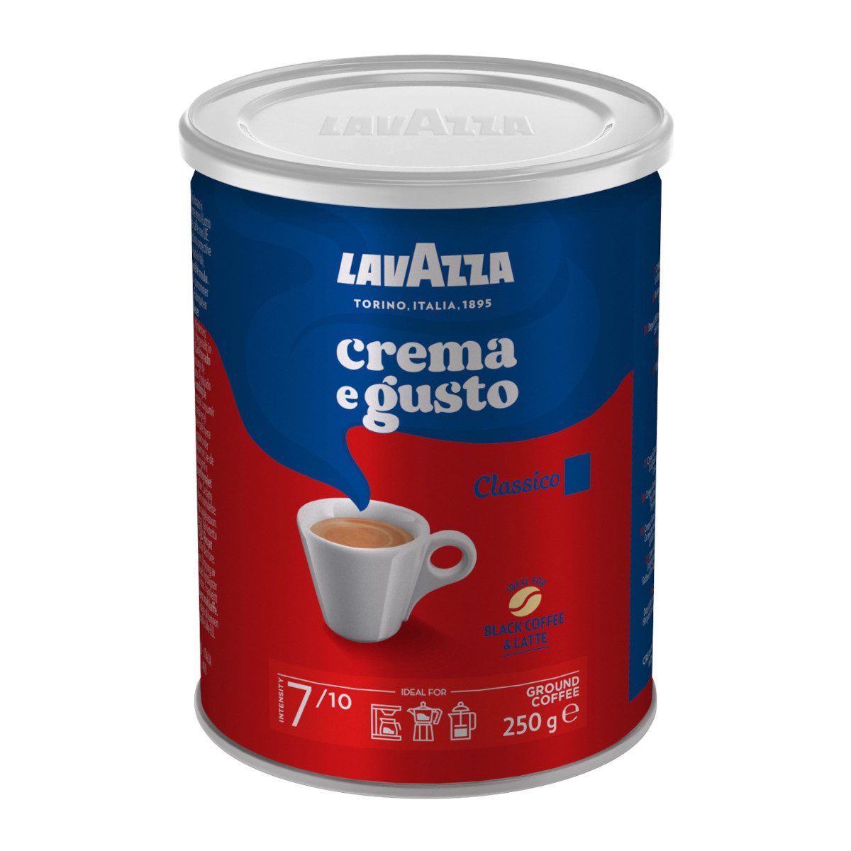 Lavazza Kaffee, Lavazza Crema e Gusto Classico gemahlener Kaffee volles Aroma 250g