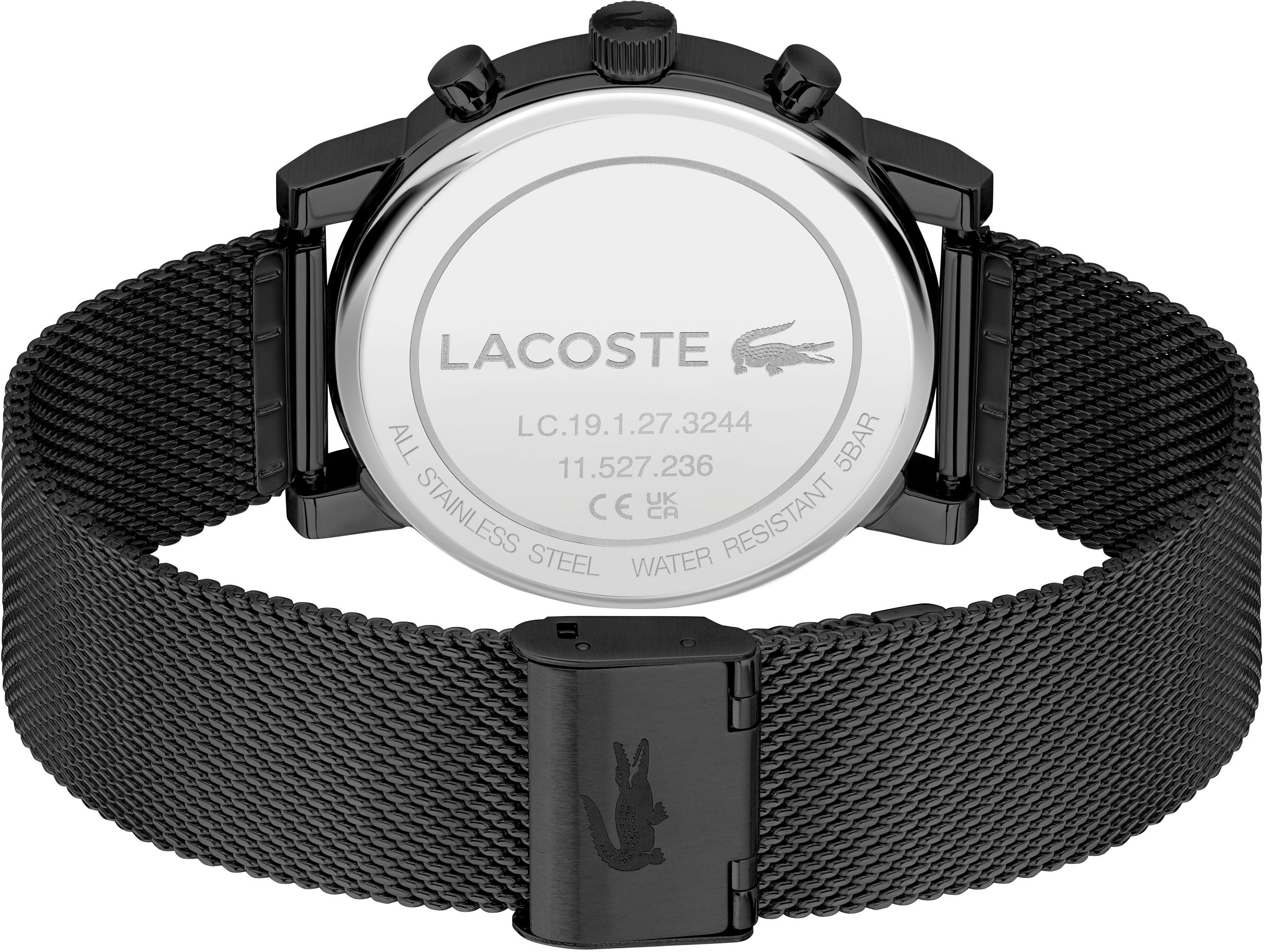 Lacoste Multifunktionsuhr REPLAY 2011411, Armbanduhr, Quarzuhr, Herrenuhr, Edelstahlarmband, analog