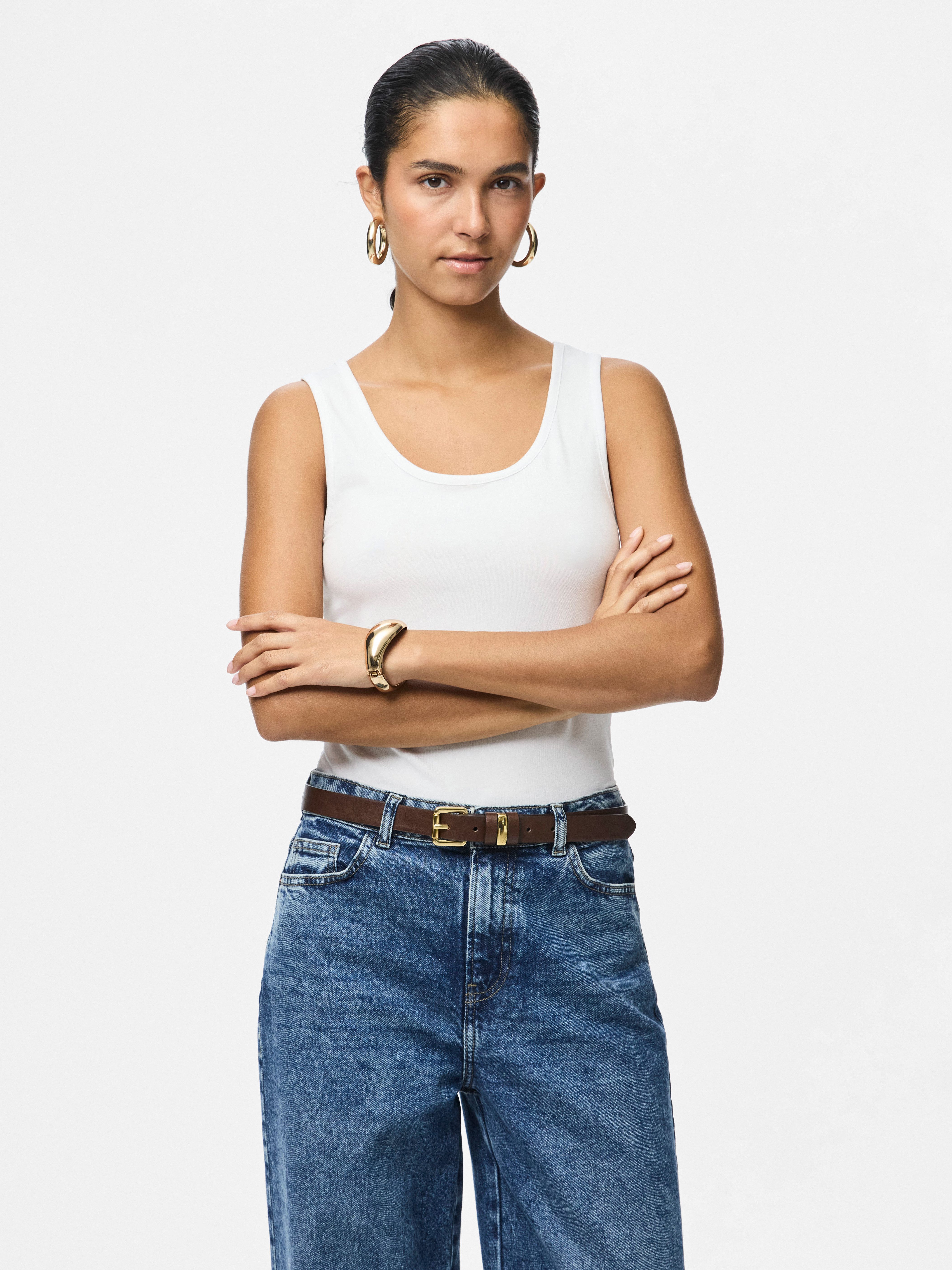 pieces Tanktop PCAMELIA TANK TOP 2-PACK JRS NOOS BC (2er-Pack) mit klassisc günstig online kaufen