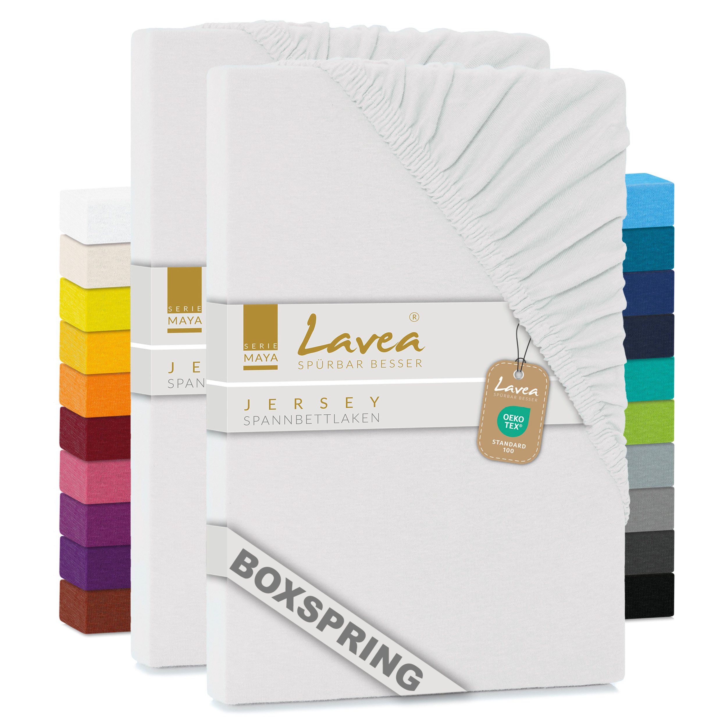 Lavea Spannbettlaken Maya, in Gr. 60x140, 90x200, 120x200, 140x200, 180x200 günstig online kaufen