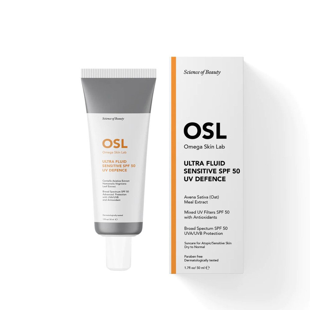 OSL Omega Skin Lab After Sun OSL Ultra Fluid Sensitive Sonnencreme SPF 50 Gesichtsfeuchtigkeitscrem