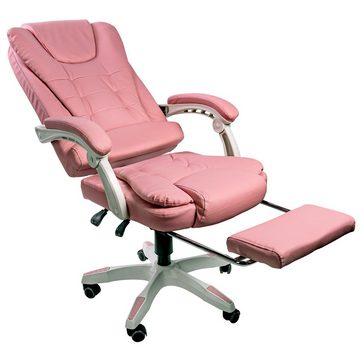 TRISENS Chefsessel Hector (1 Stück), Bürostuhl mit 3-Punkt-Armlehnen Home Office Chair im Lederoptik-Design
