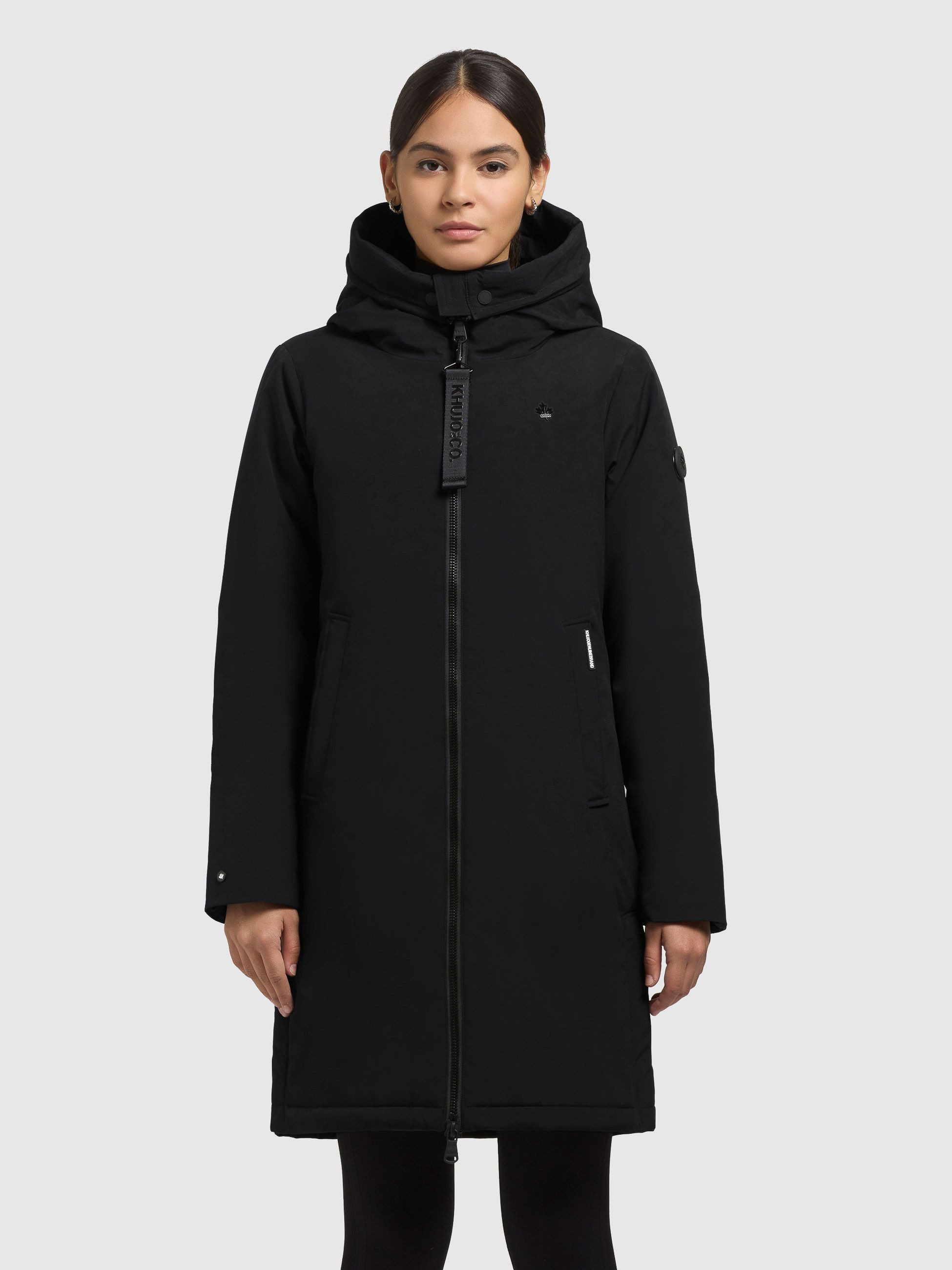 khujo Winterjacke YAAK4 leicht wattiert, große Kapuze, Zwei-Wege-Reißversch günstig online kaufen